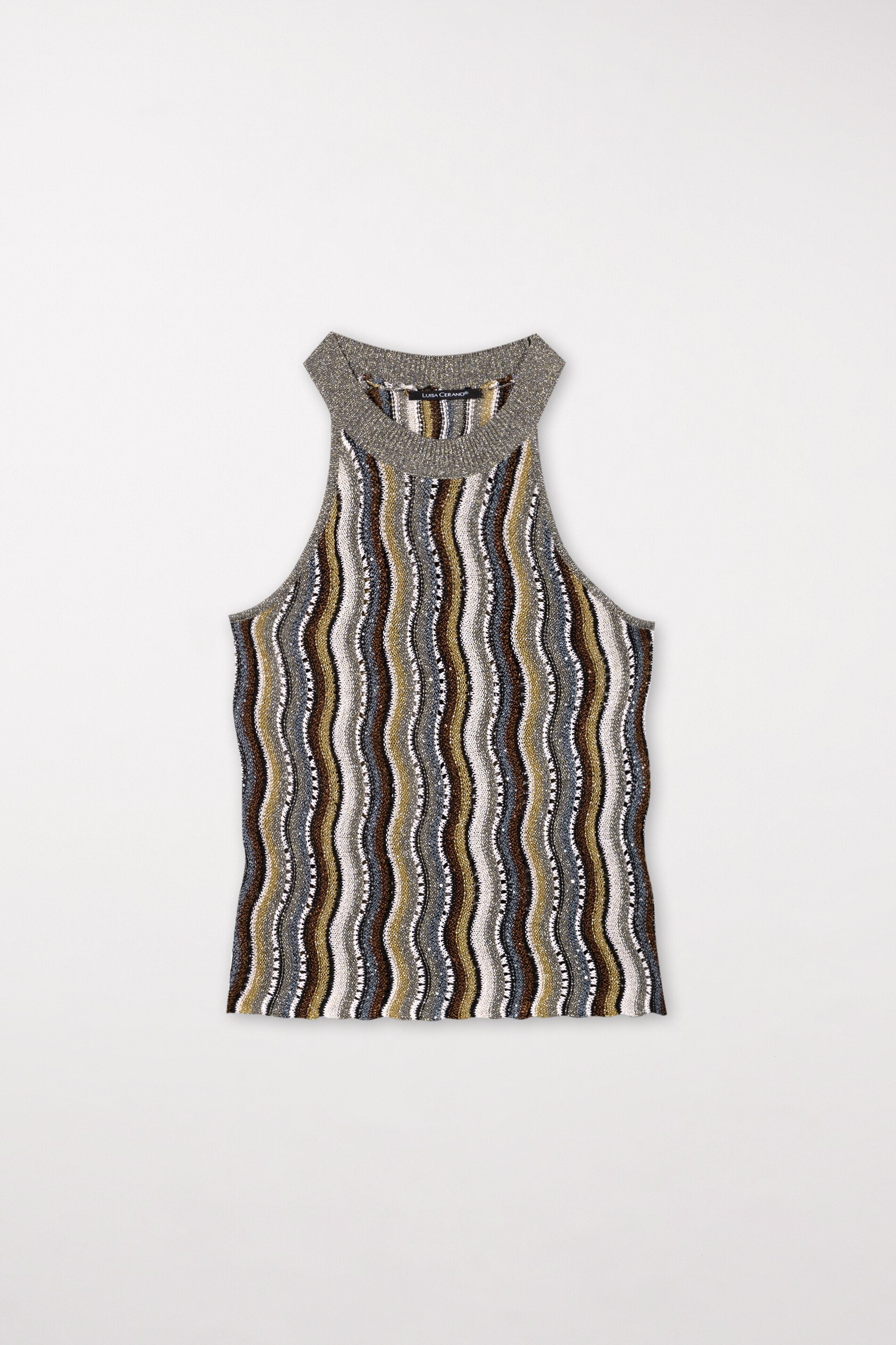 Stricktop mit Fancy-Stripe