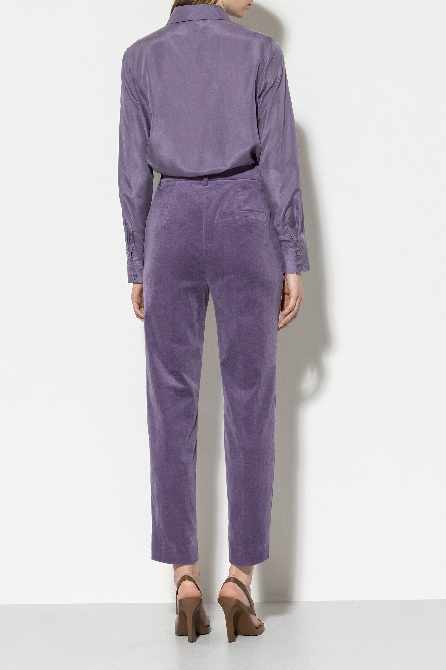 Tapered-Velvet-Pants