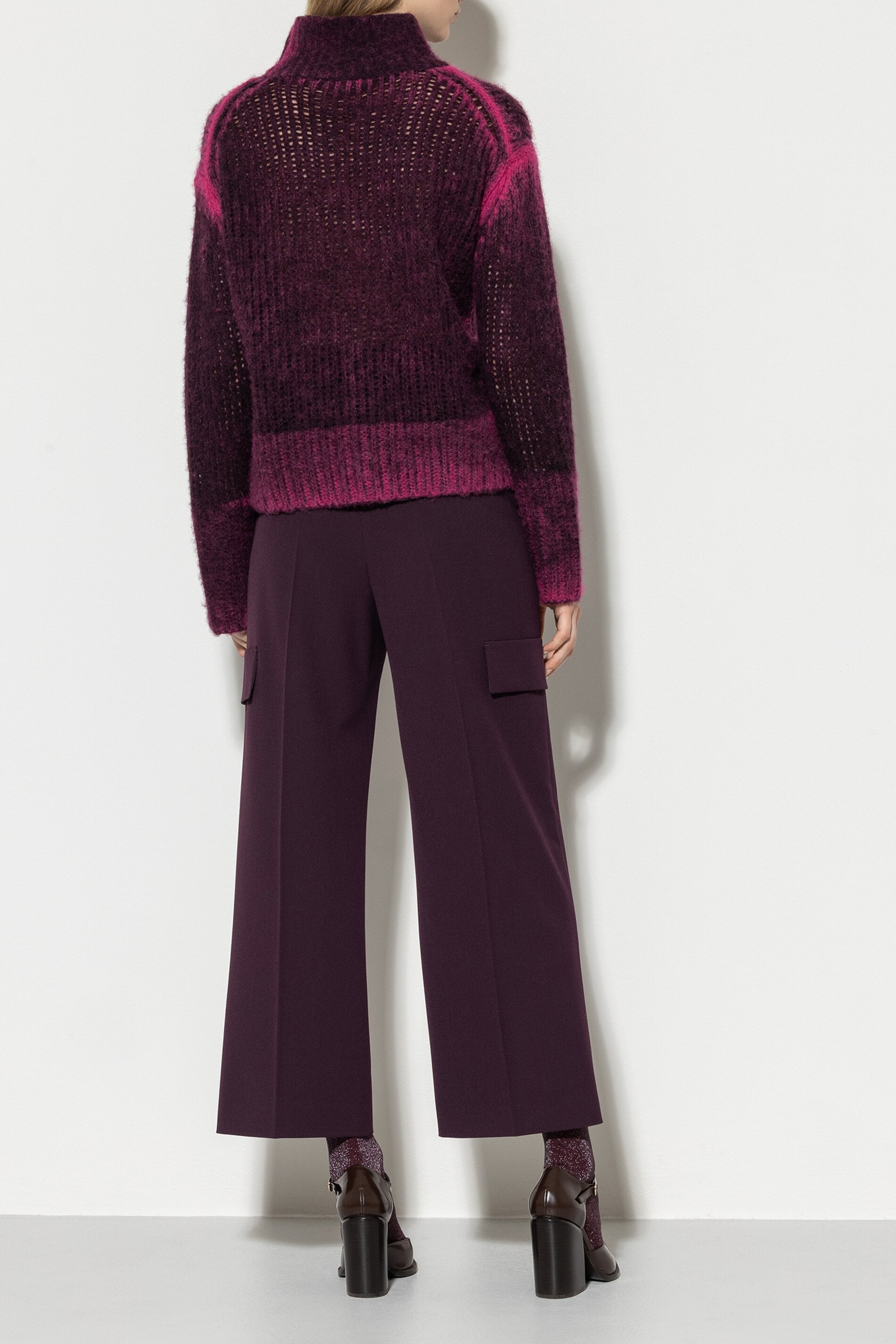 Cargo pants with pleats