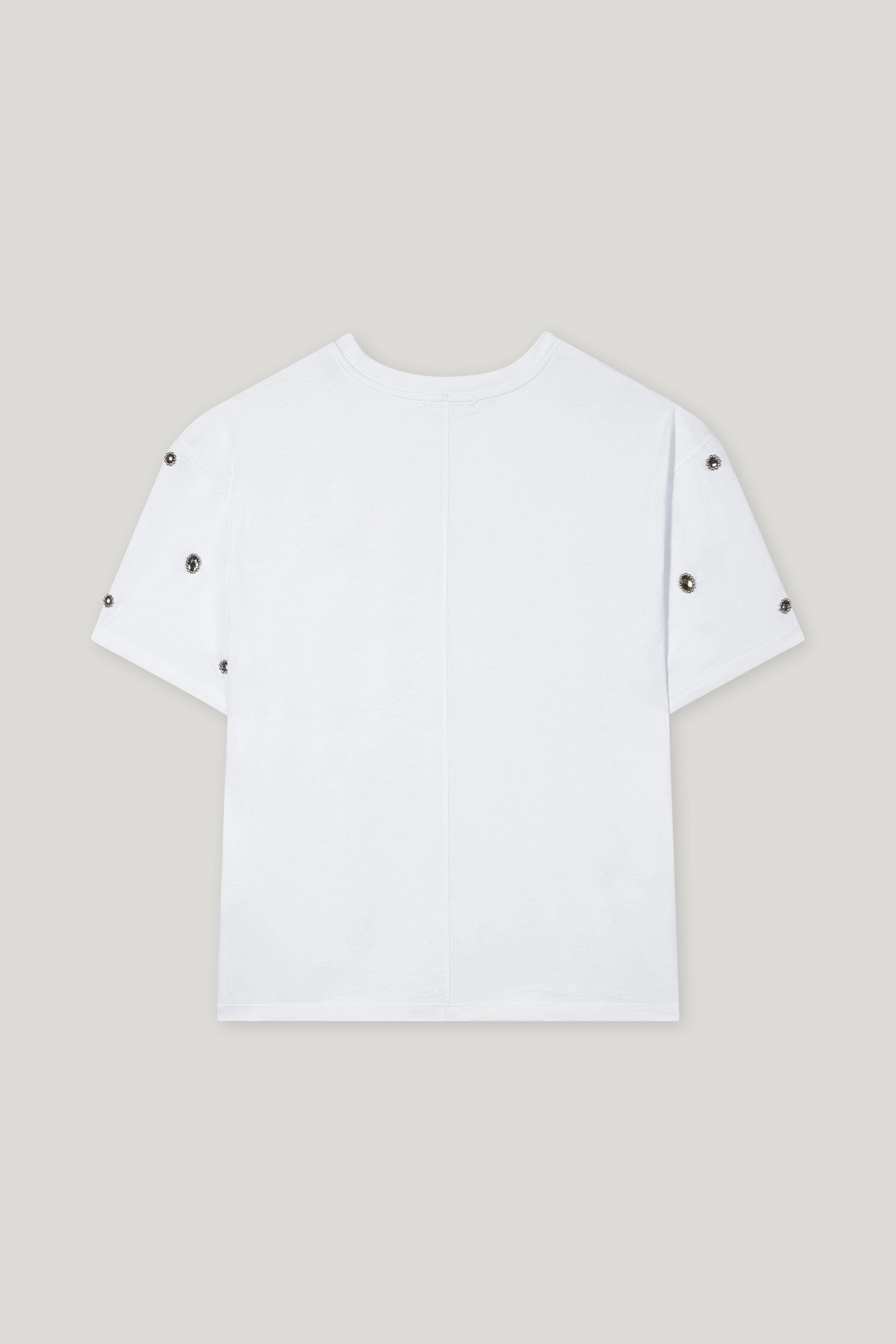 T-Shirt mit Perlendetails