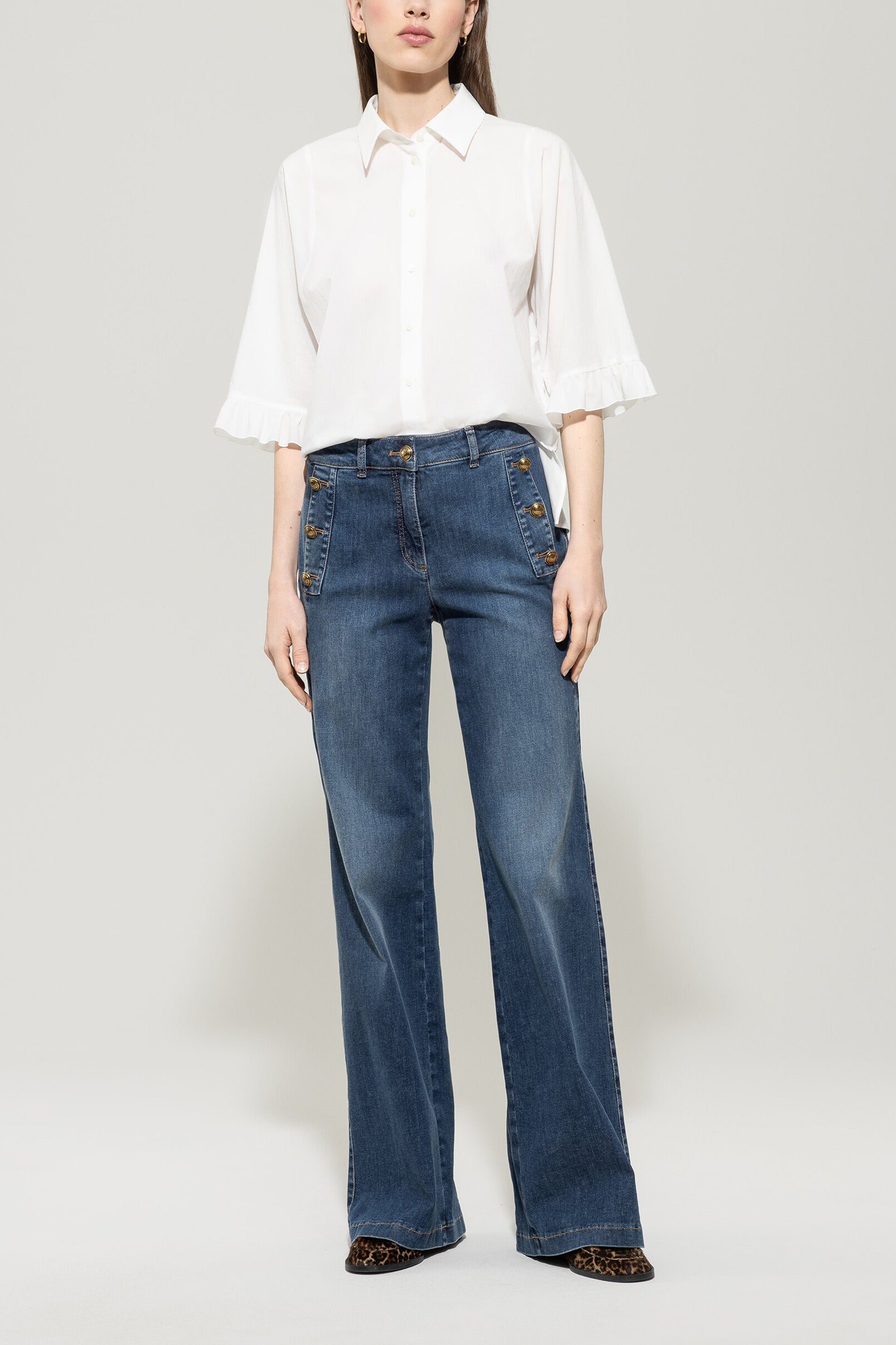 Bluse aus Baumwoll-Voile