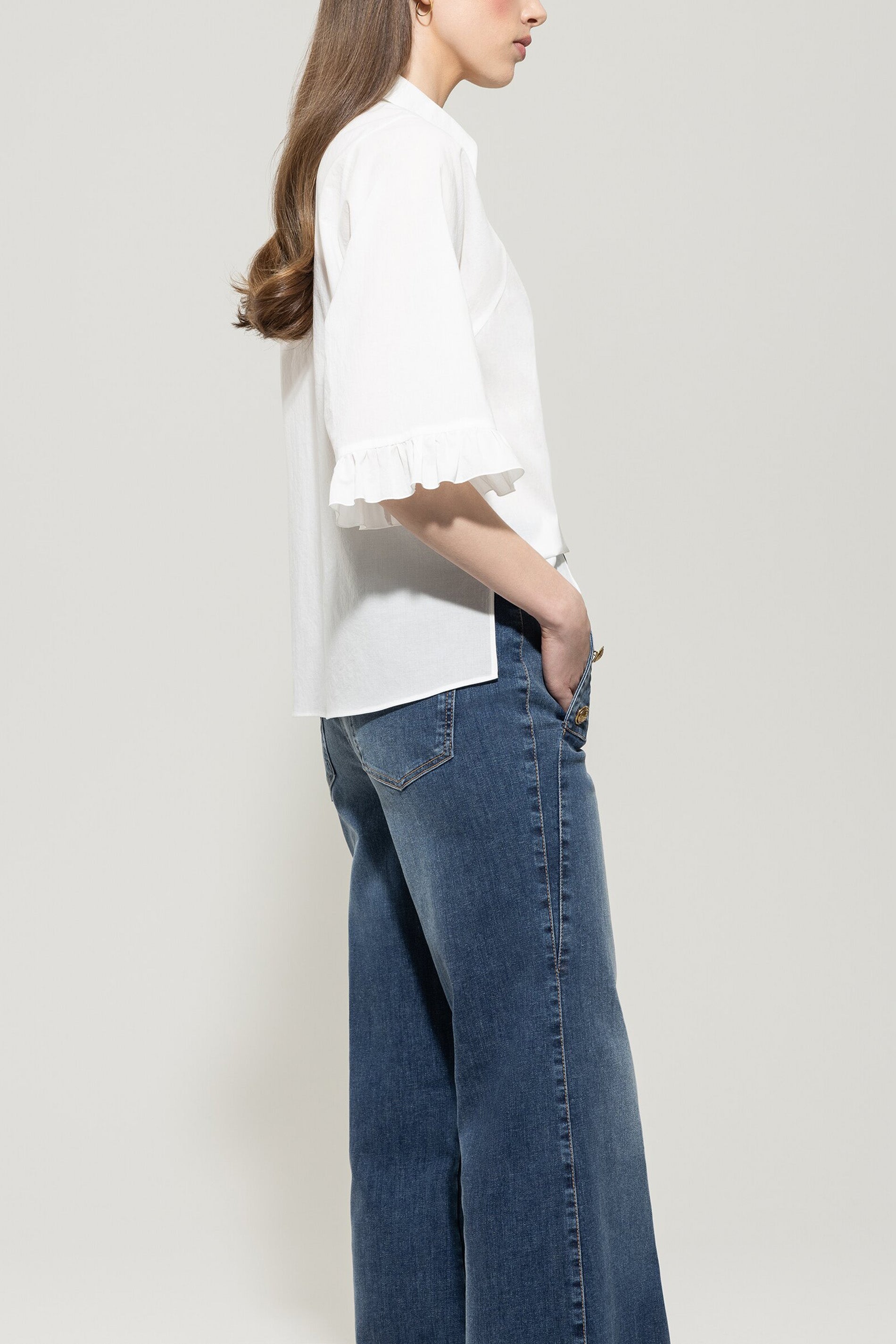Bluse aus Baumwoll-Voile