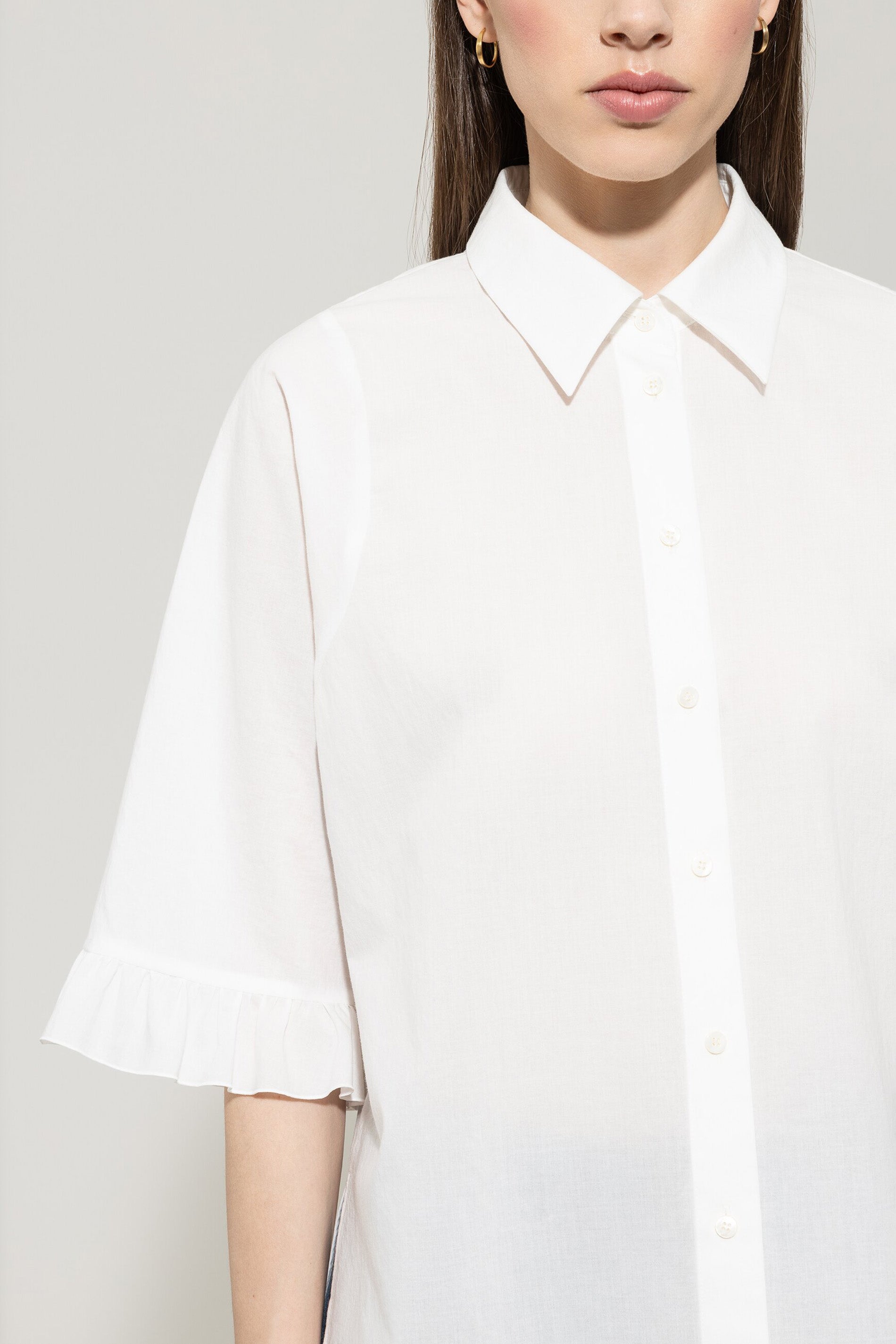 Bluse aus Baumwoll-Voile