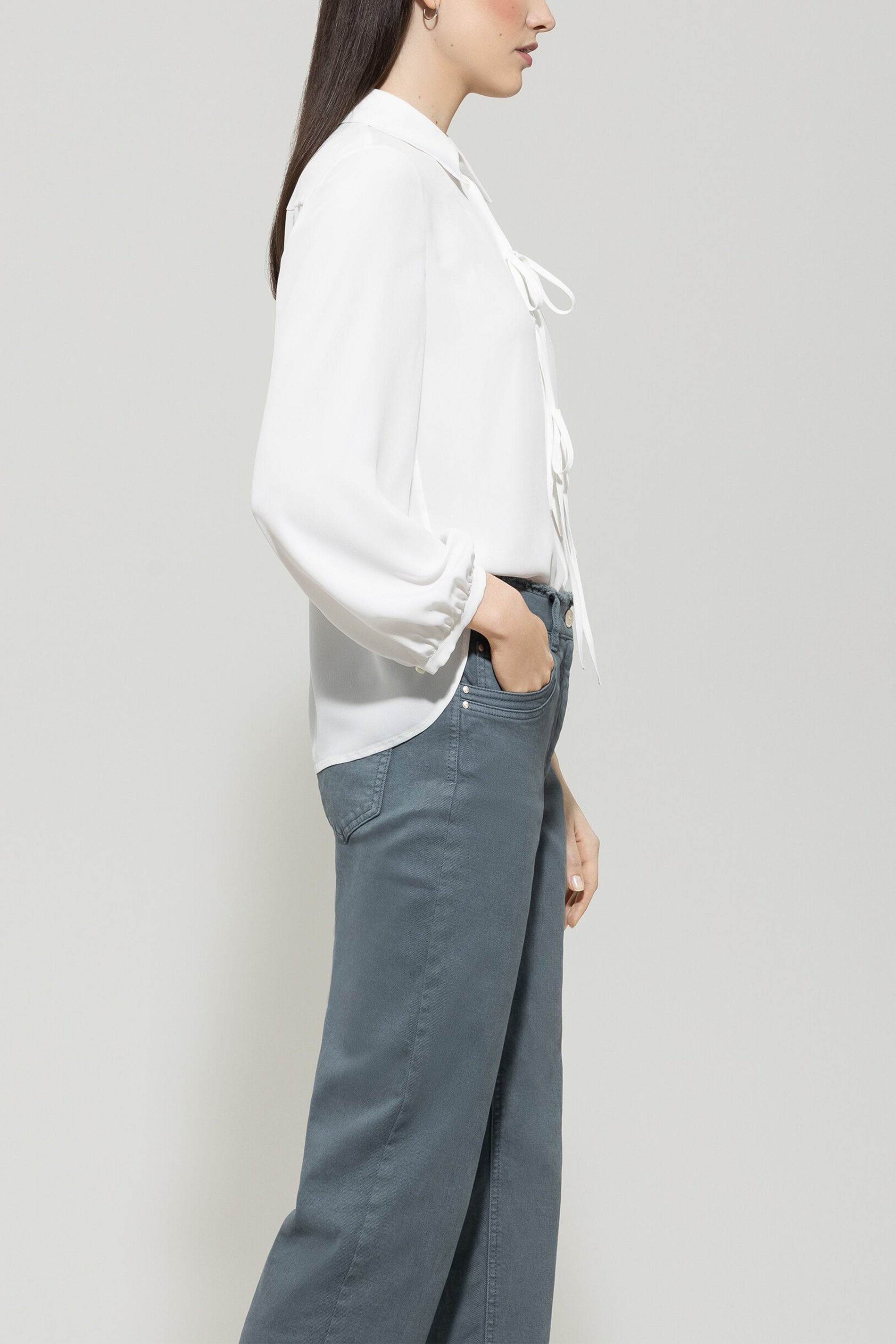 Bluse aus Seiden-Mix