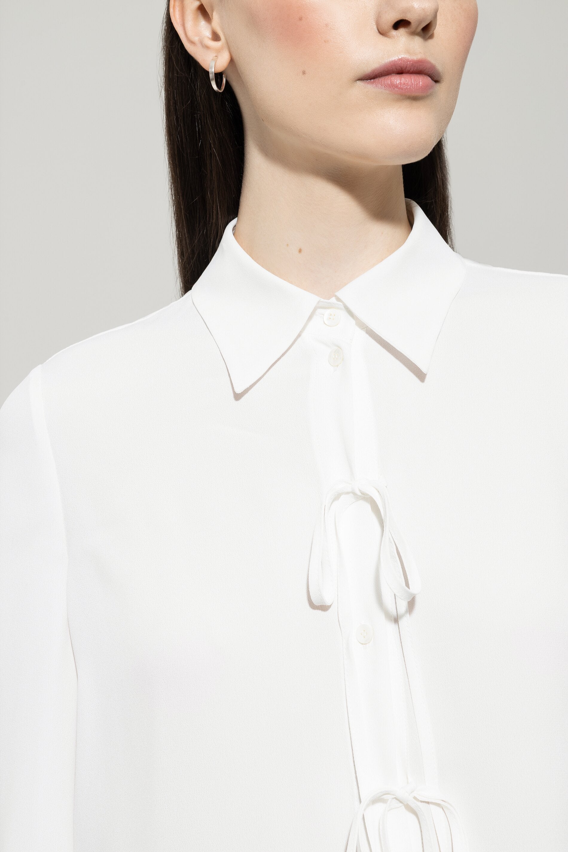 Bluse aus Seiden-Mix