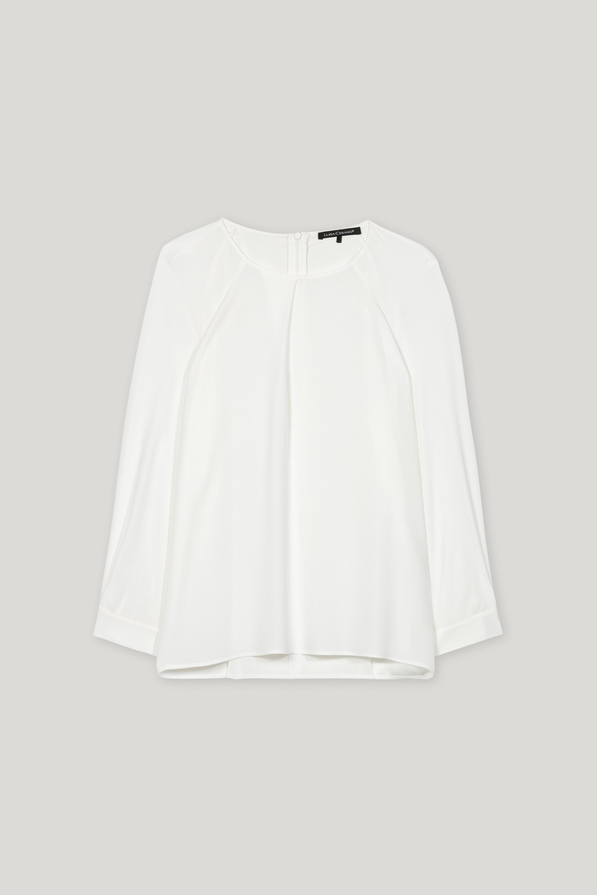 Blusenshirt aus Seiden-Mix