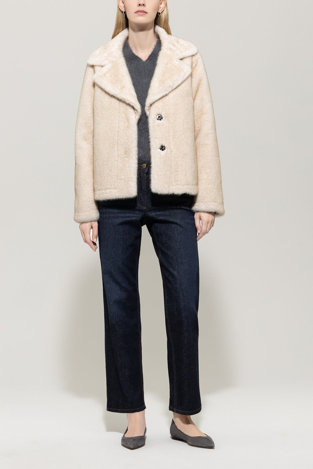 Jacke in Fell-Optik