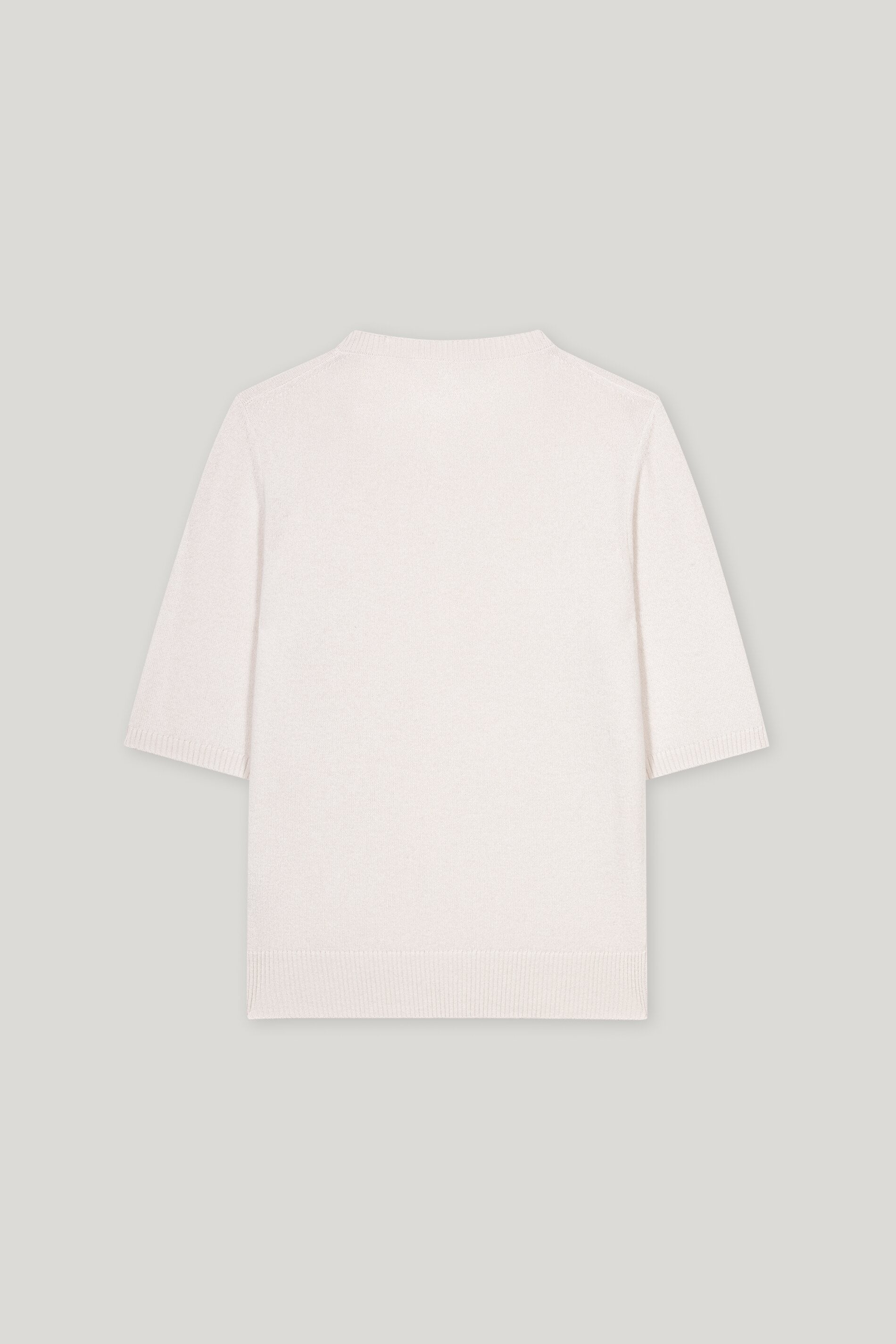 Kurzarm-Pulli aus Kaschmir-Mix