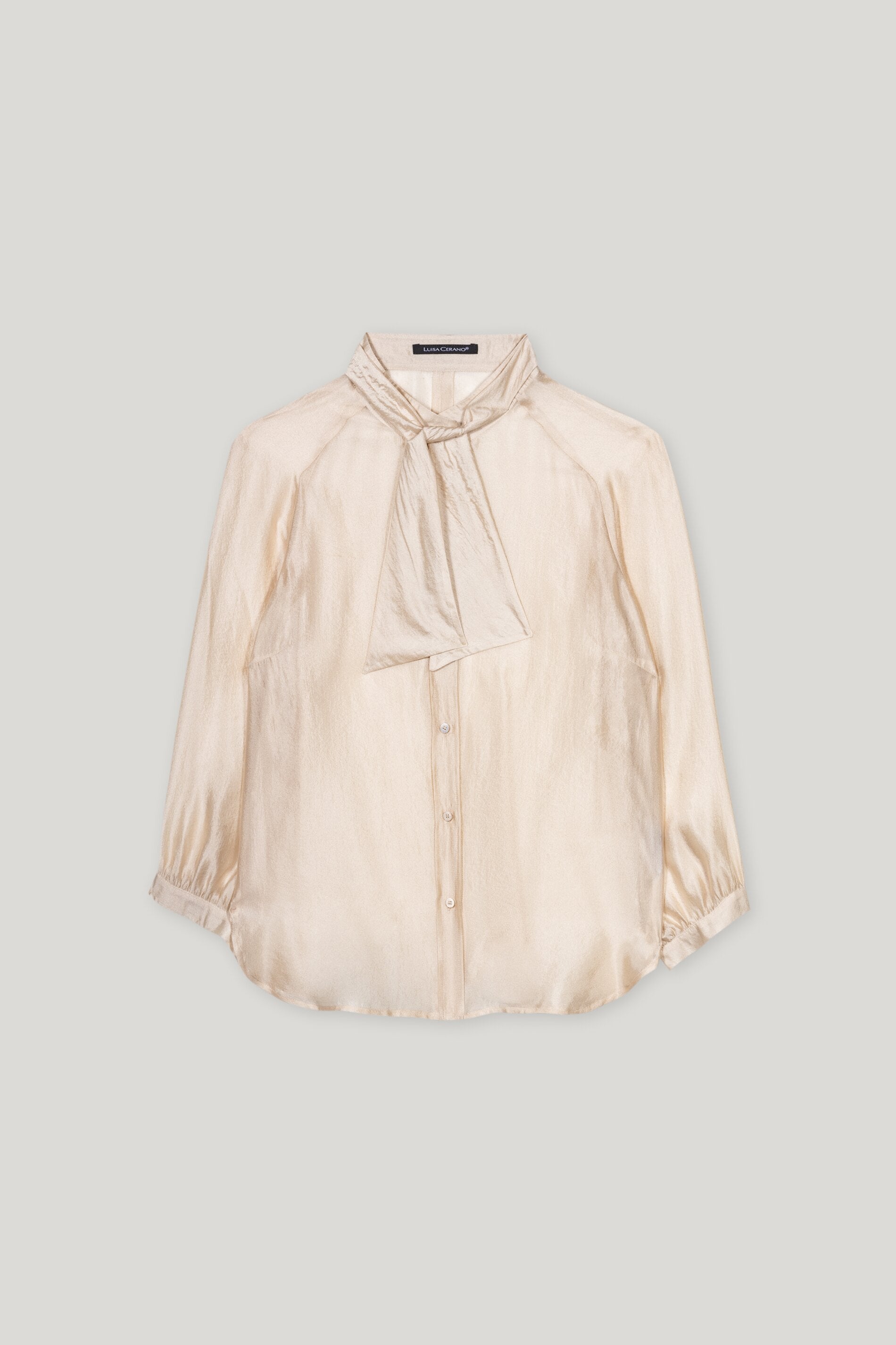 Transparente Schluppenbluse