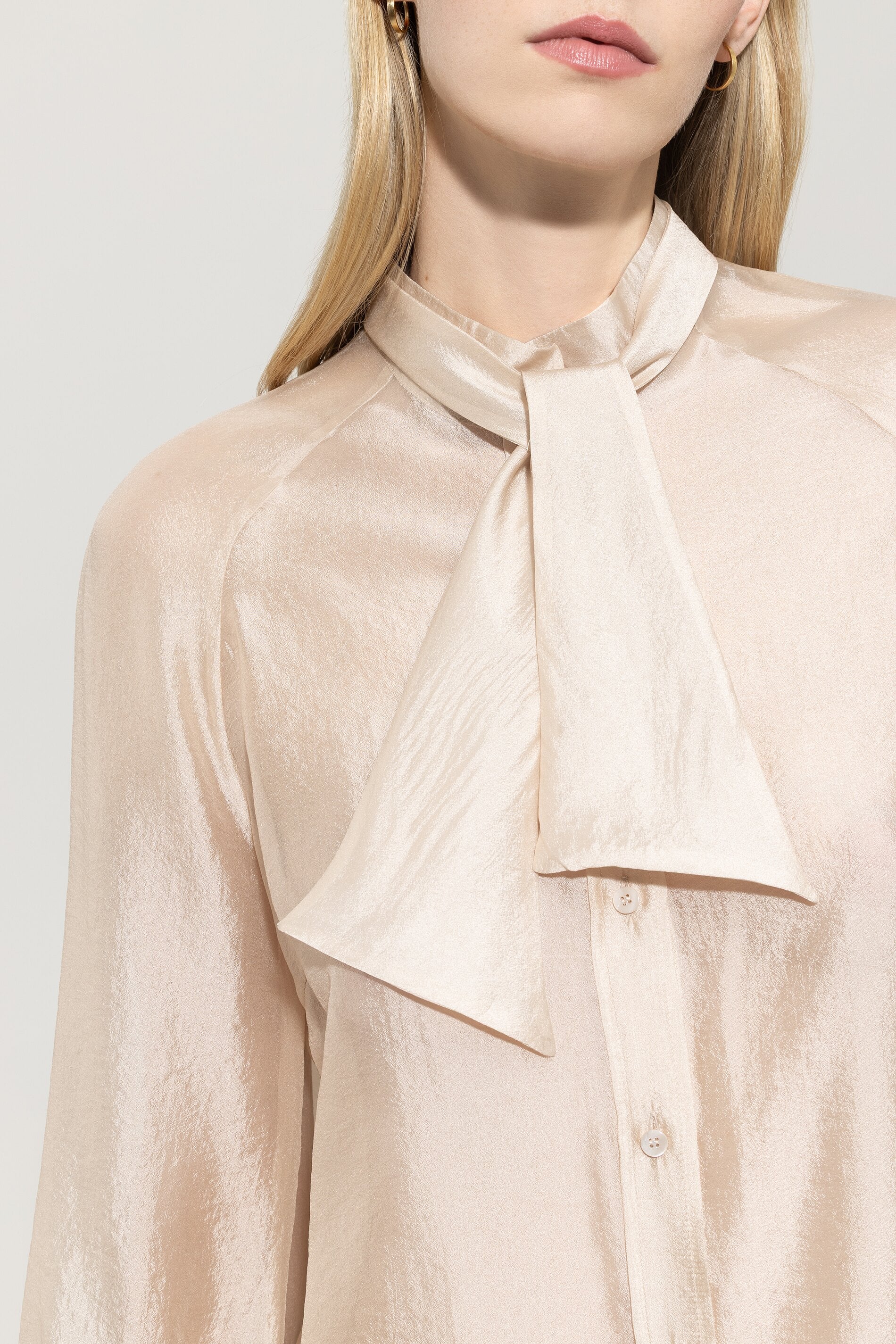 Transparente Schluppenbluse