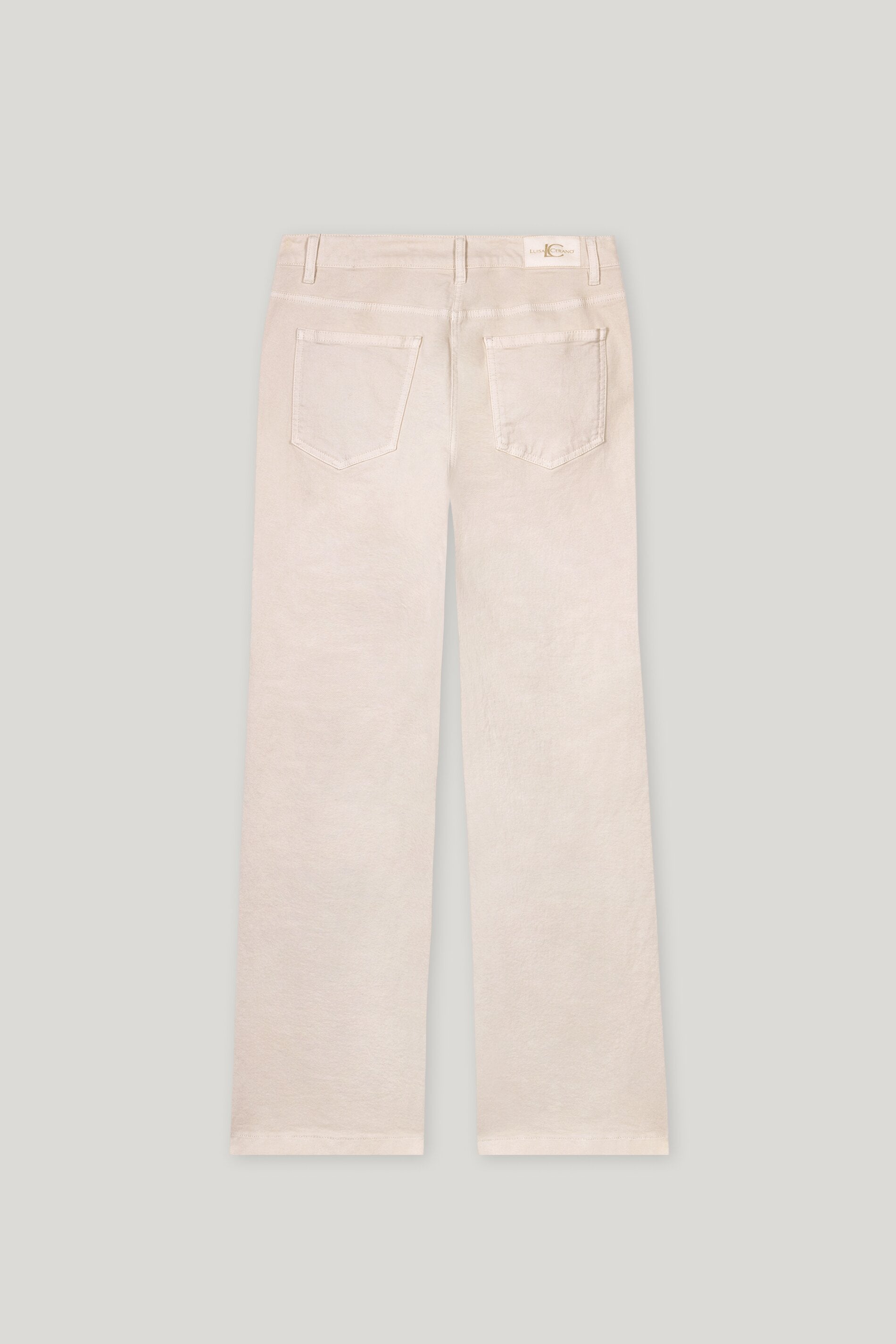 Flared-Twill-Denim