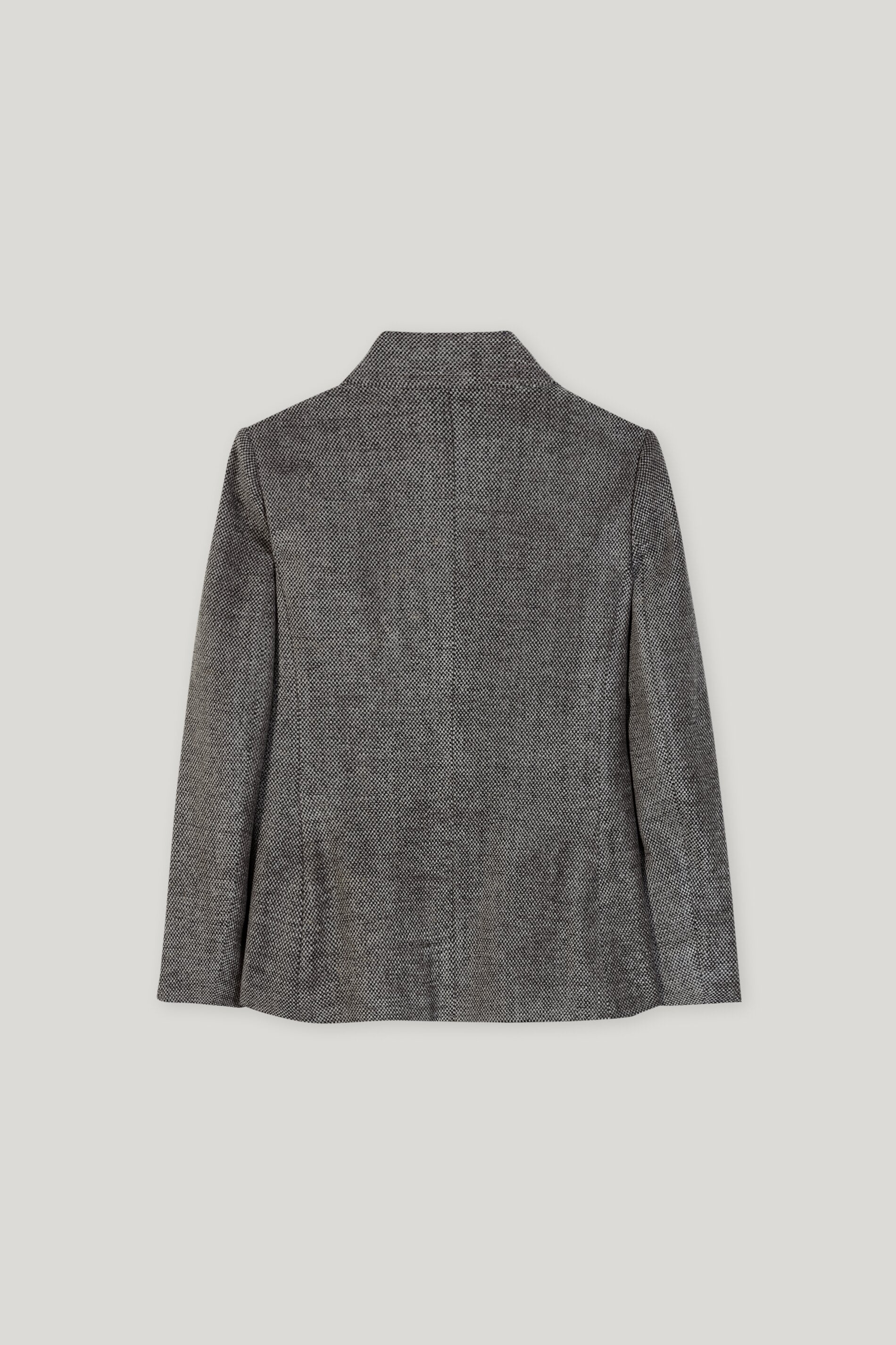 Langer Blazer in Tweed-Optik
