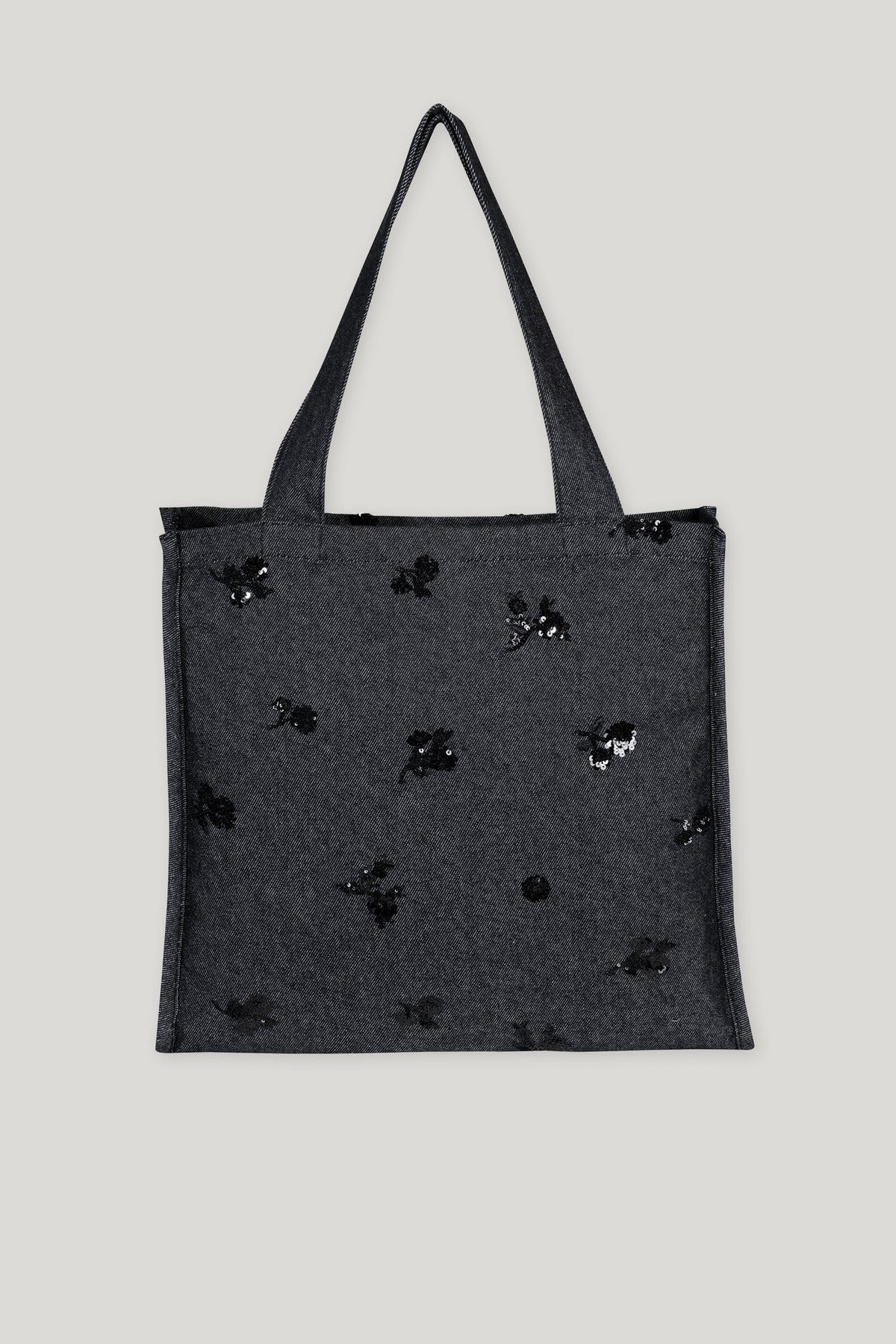Luisa Cerano Pailletten-Denim-Tasche, Taschen