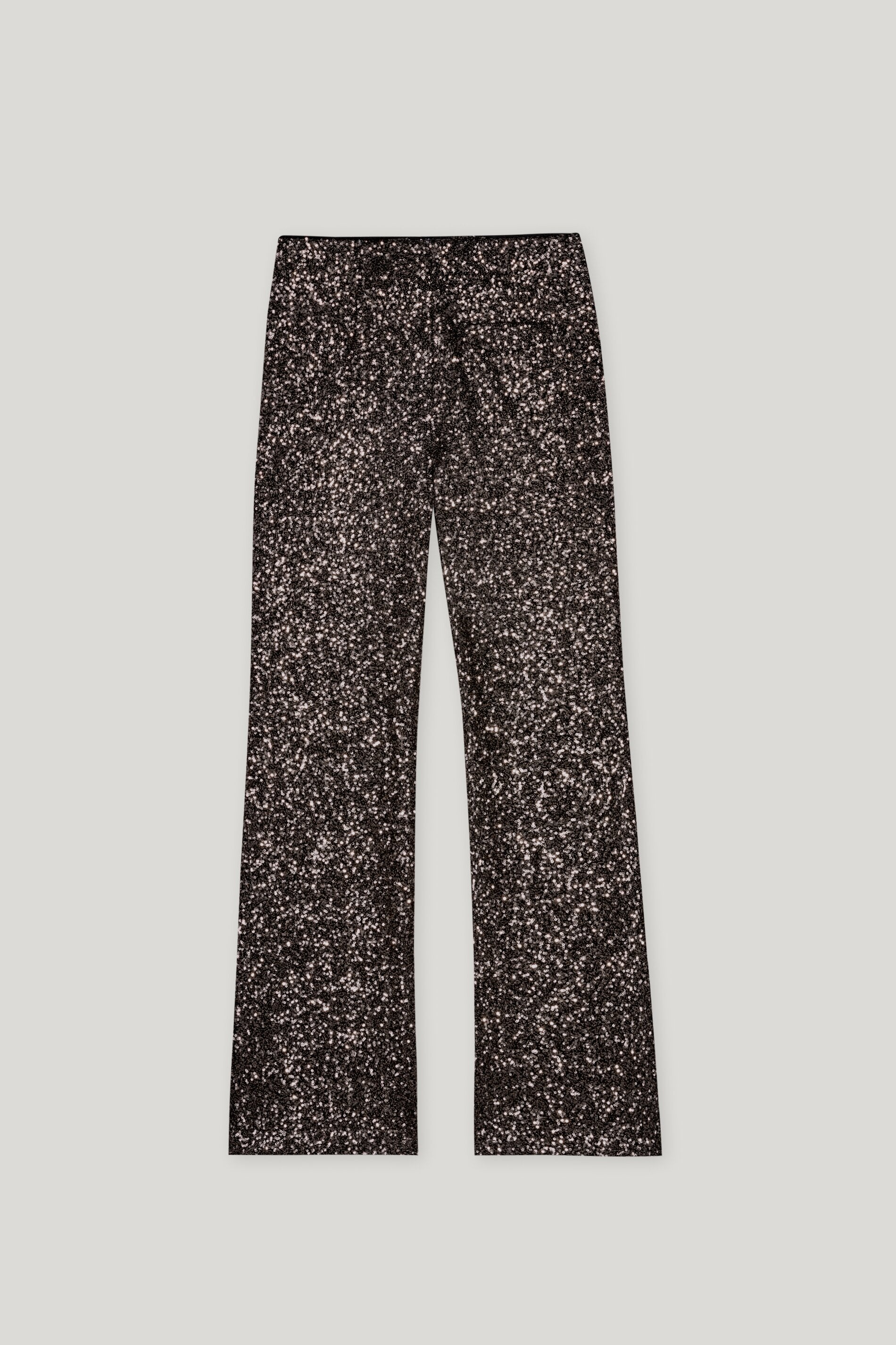 Flared-Pants mit Pailletten