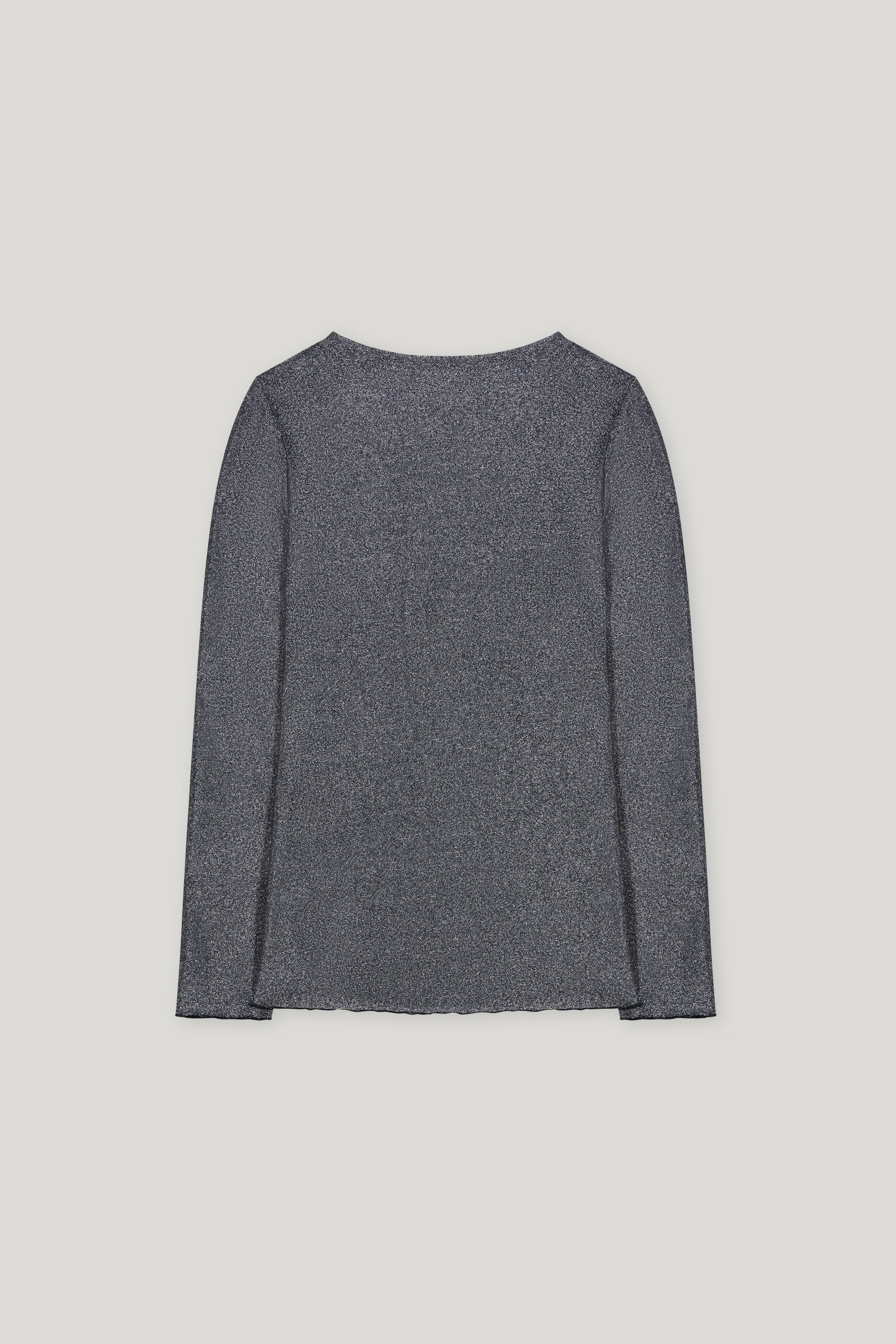 Langarm-Shirt mit Glanzeffekt
