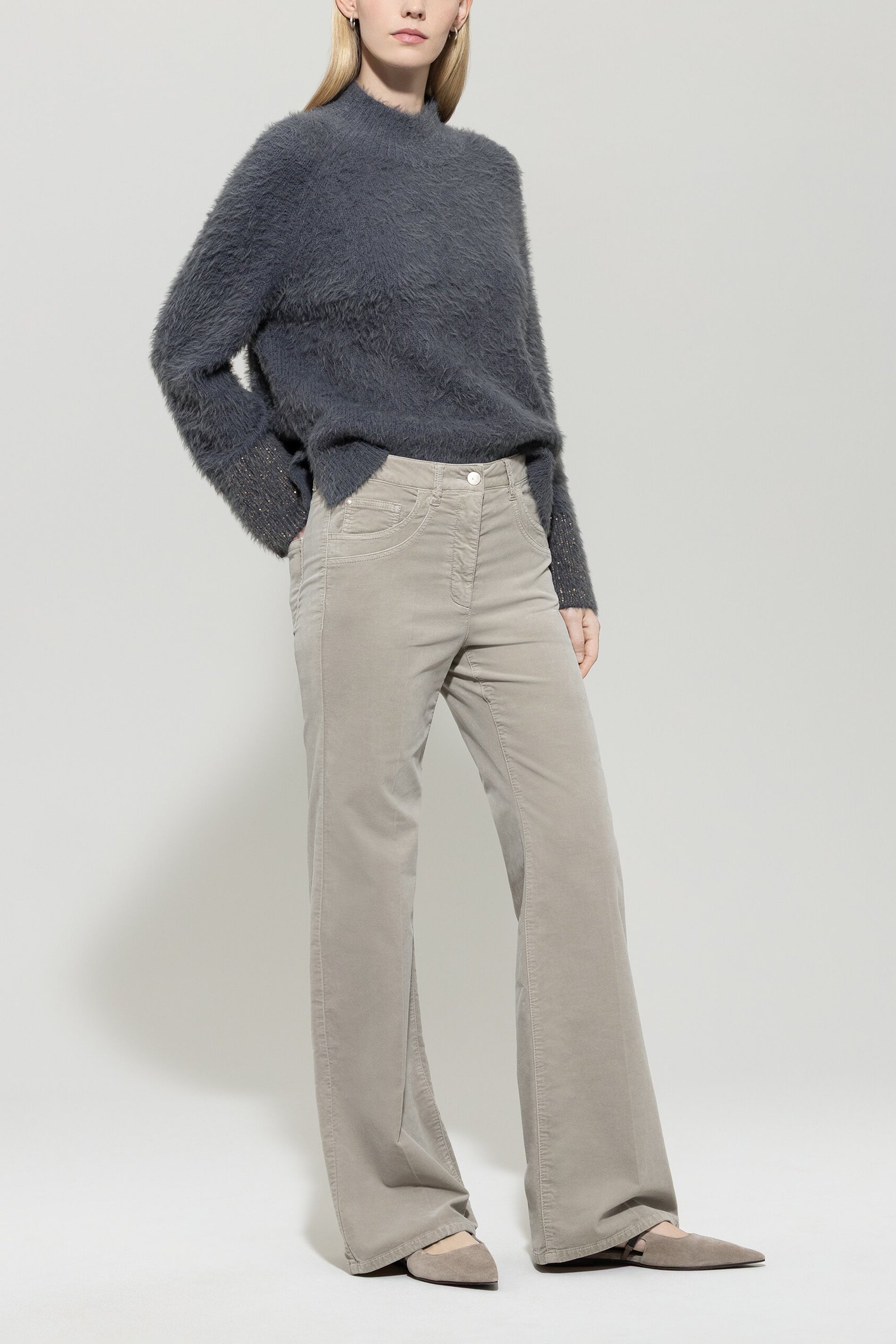 Pullover in Fell-Optik