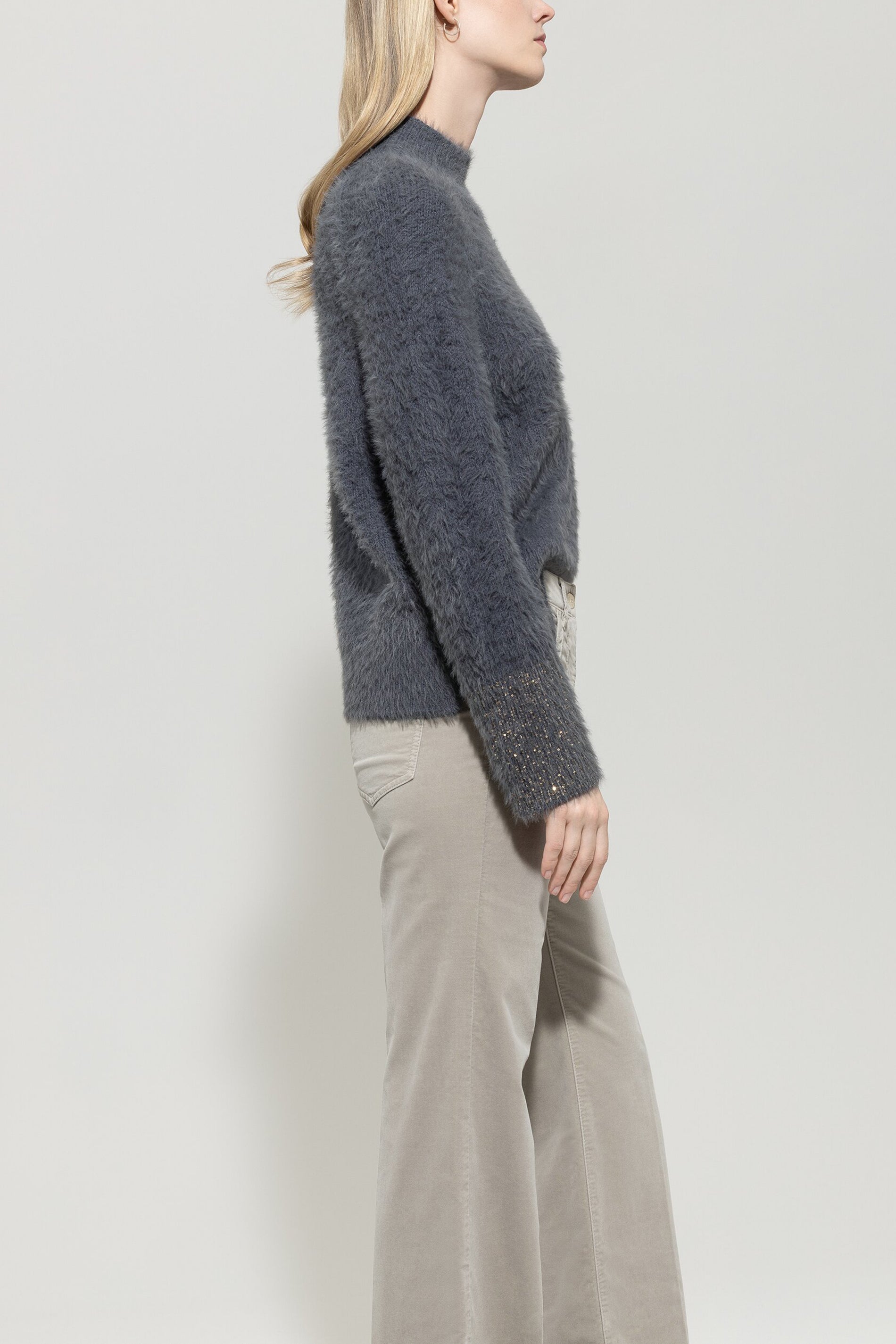 Pullover in Fell-Optik