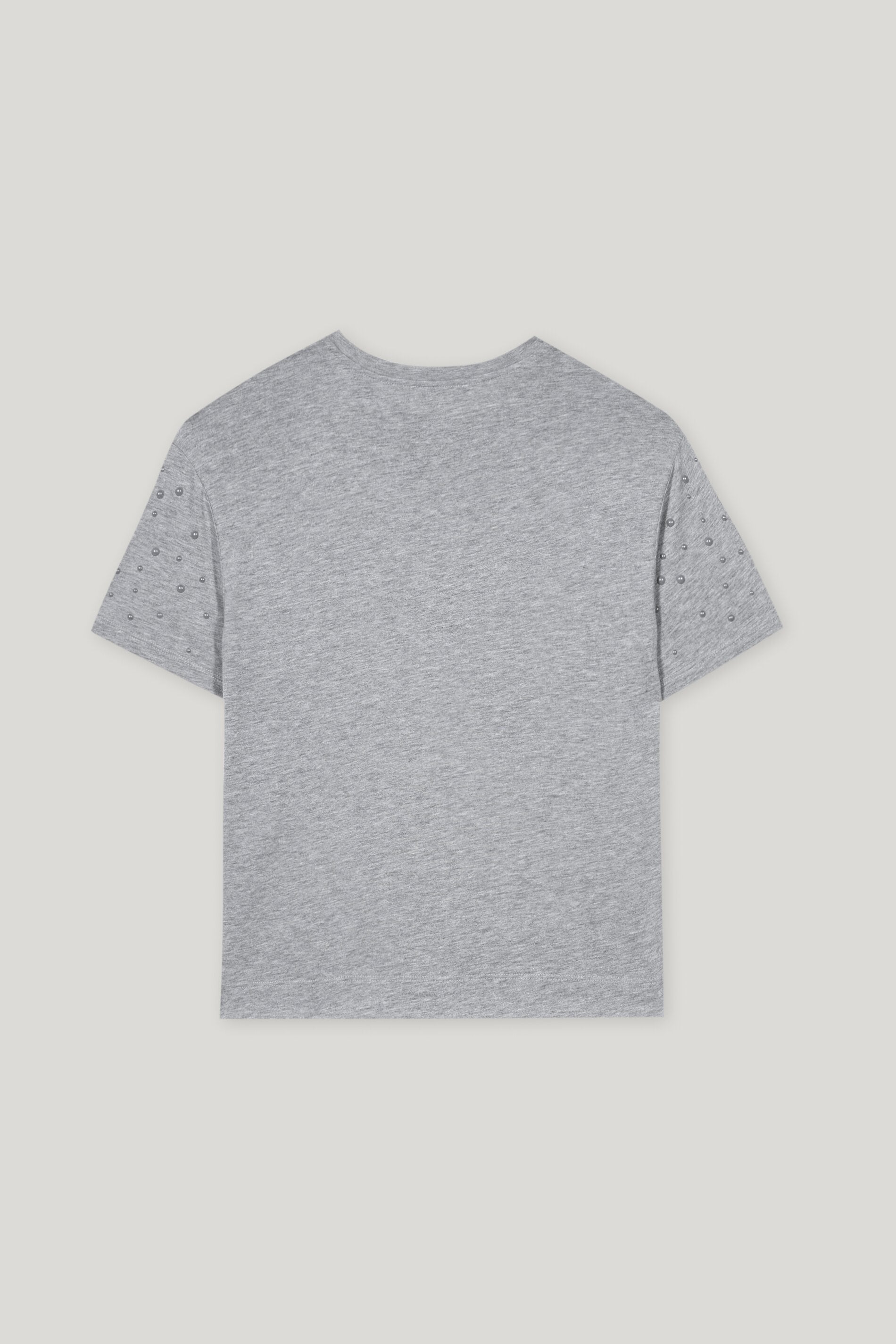 T-Shirt mit Perlendetails