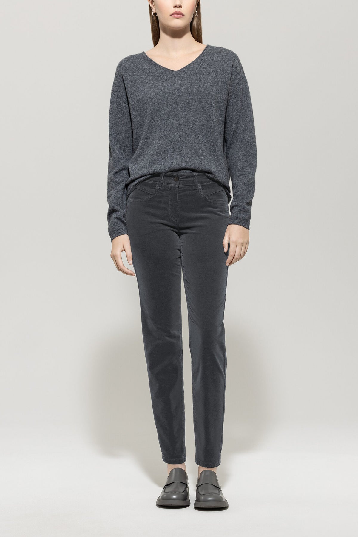 Skinny-Velvet-Pants