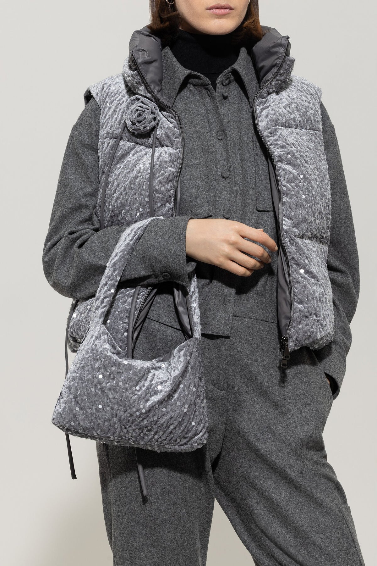 Samt-Tasche