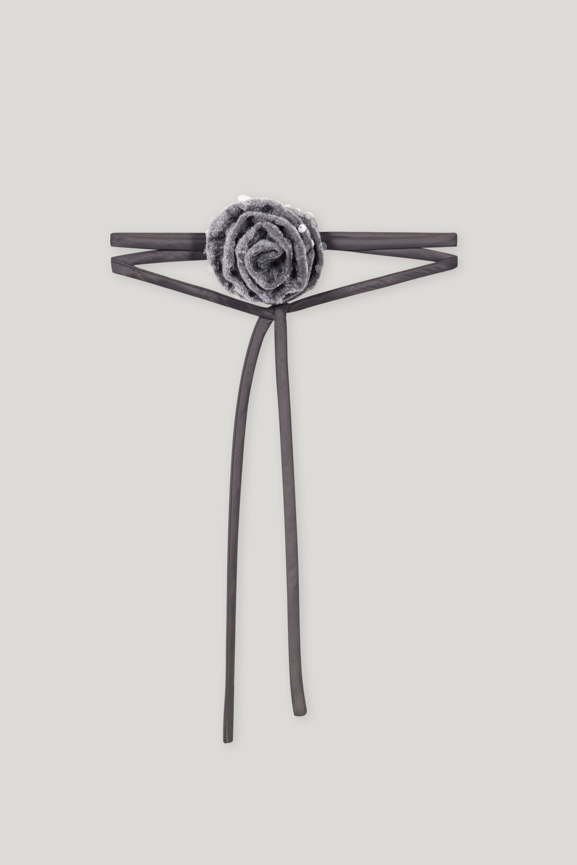 Samt-Blume mit Bindeband