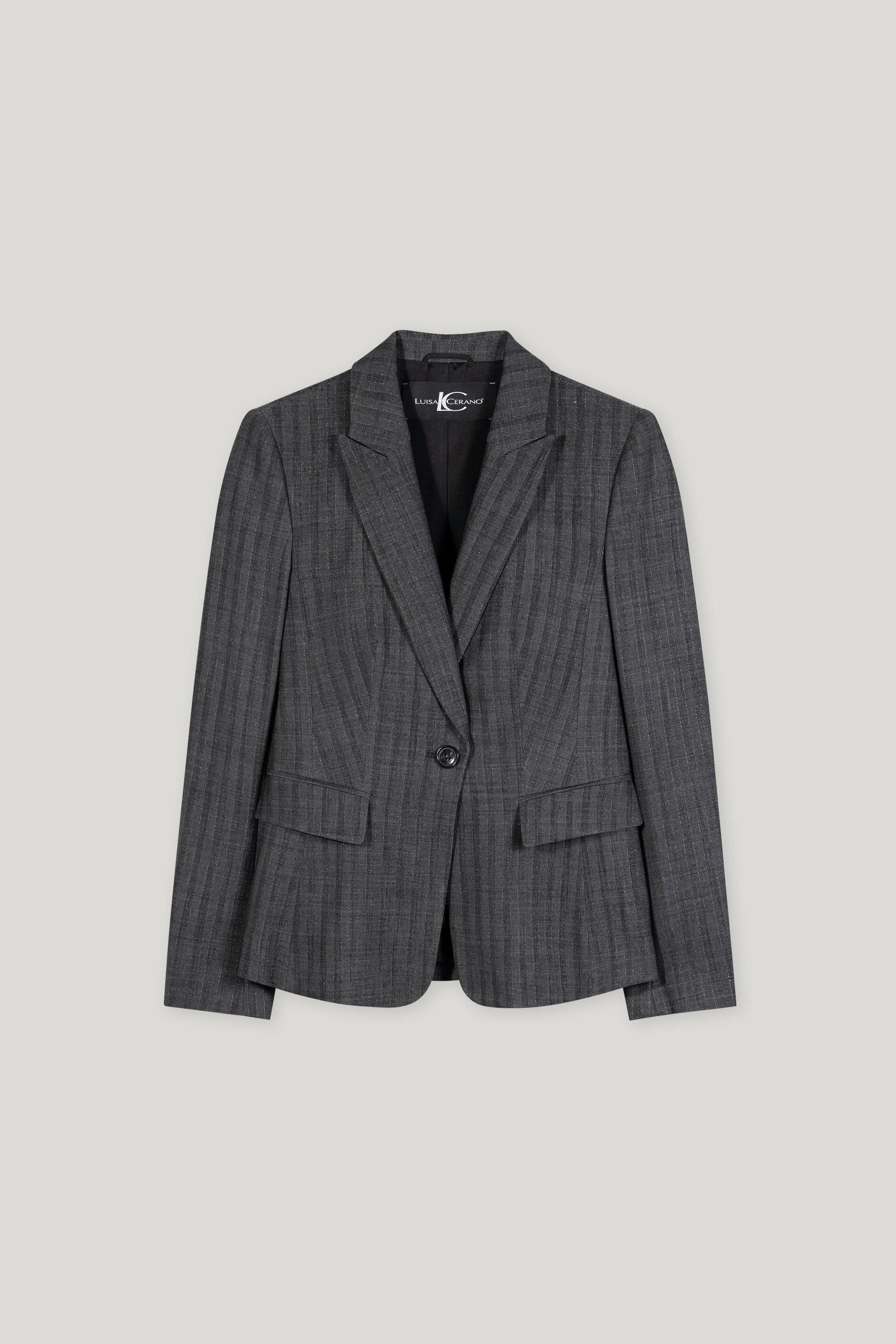 Blazer mit Nadelstreifen
