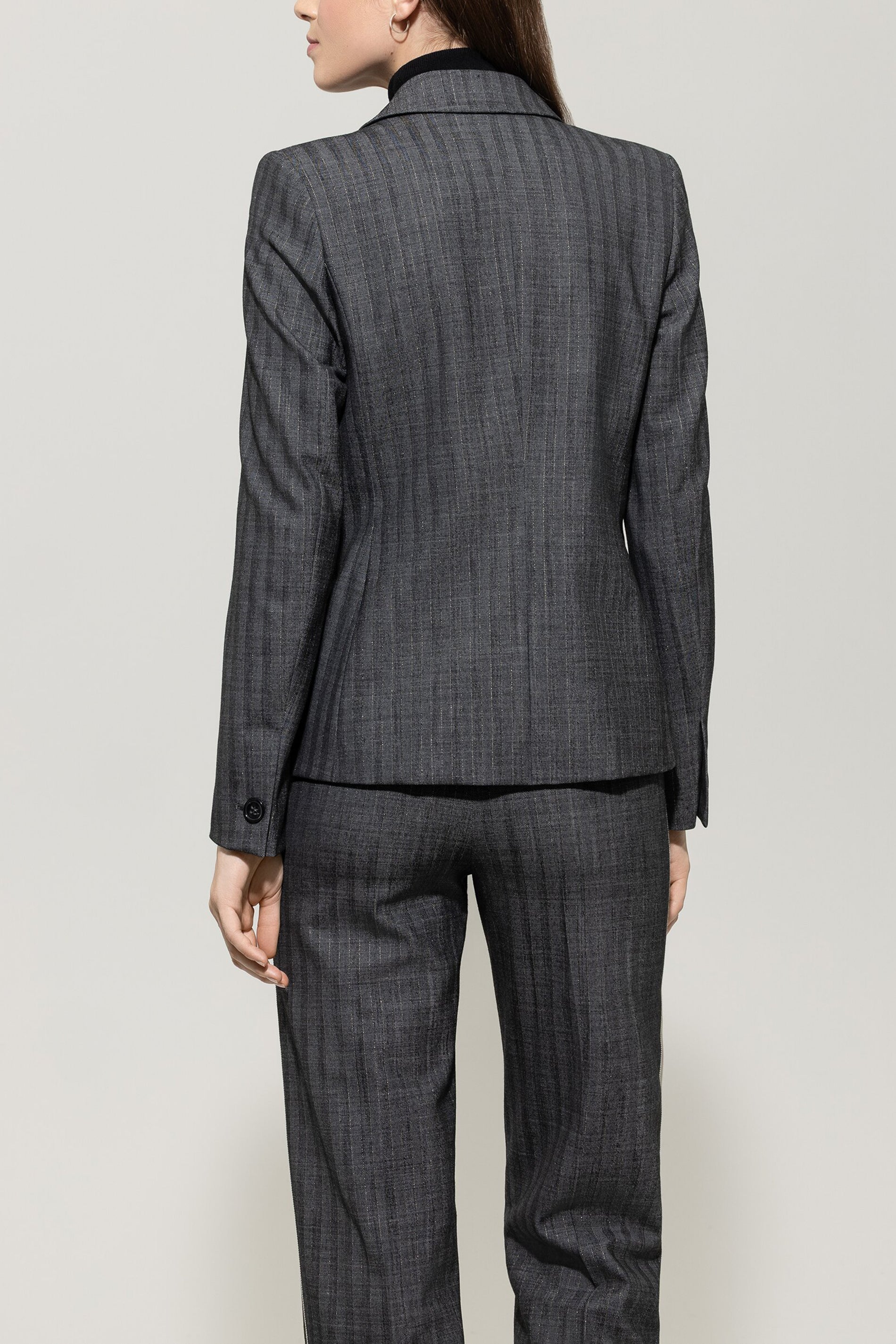 Blazer mit Nadelstreifen