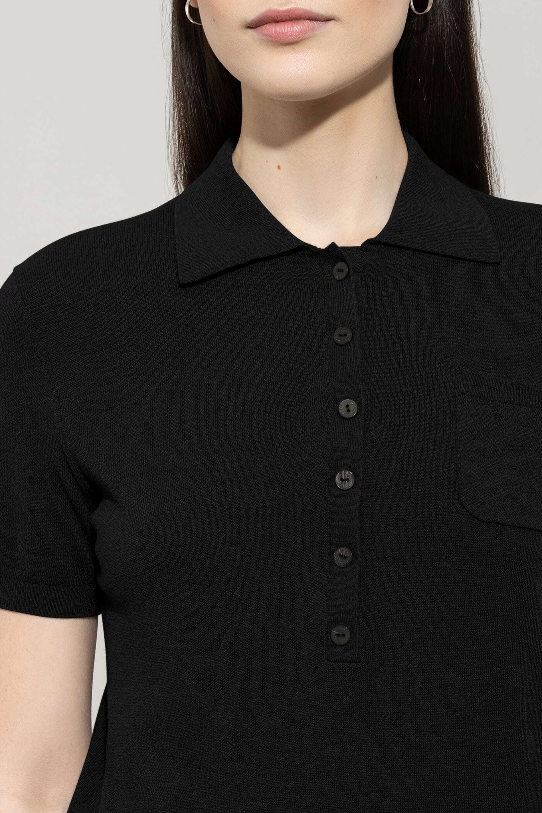 Polo-Shirt aus Woll-Mix