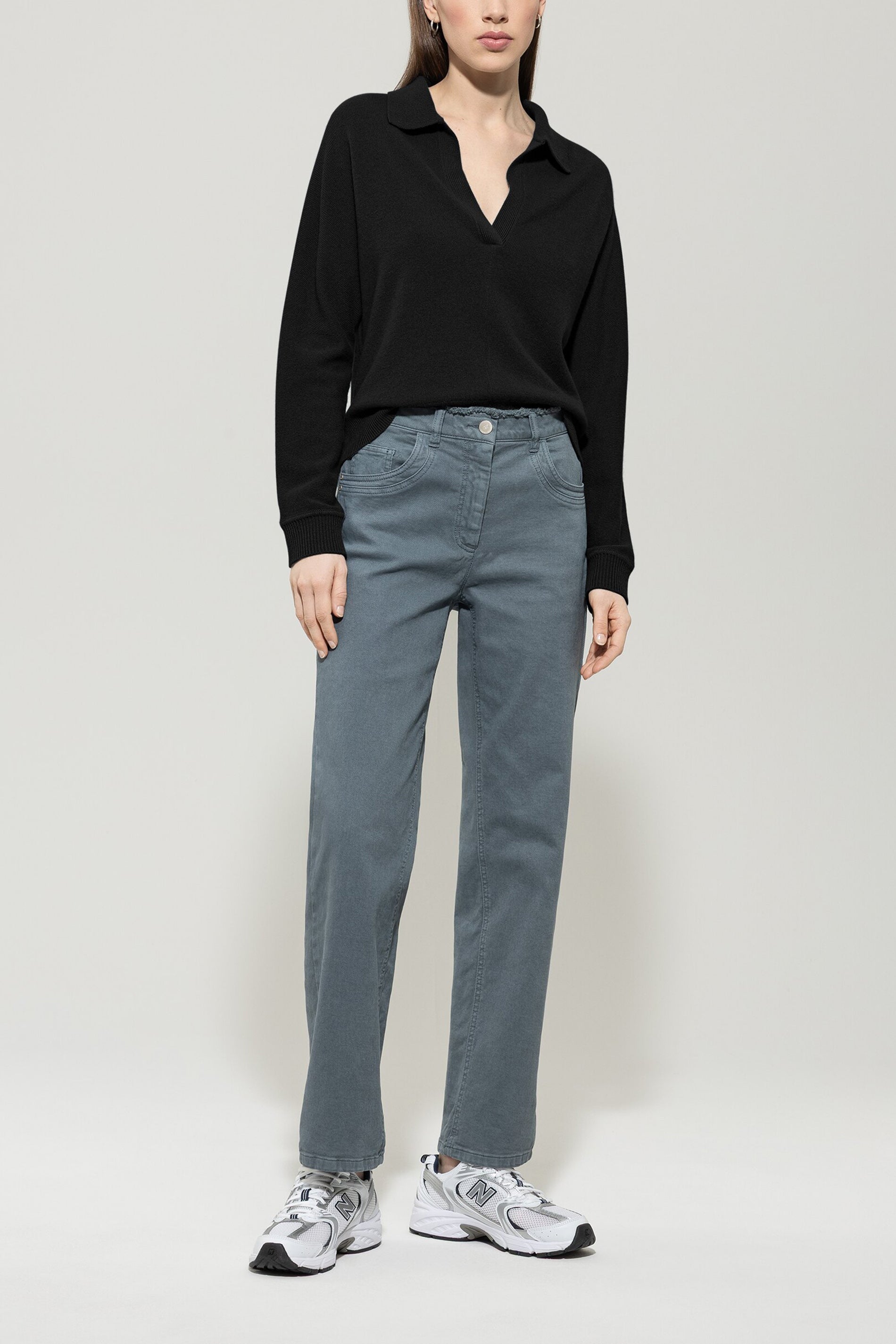 Polo-Shirt aus Kaschmir-Mix