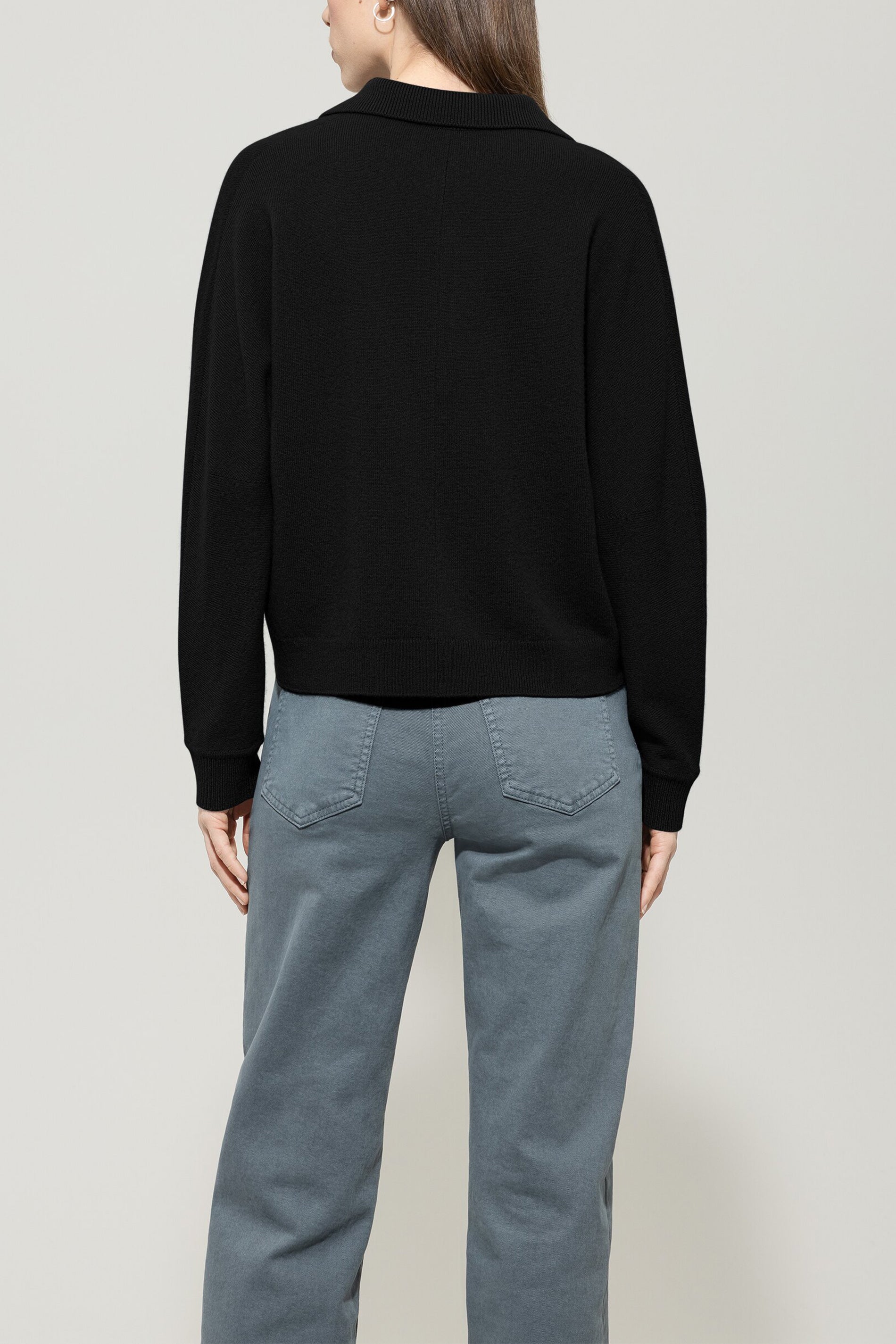 Polo-Shirt aus Kaschmir-Mix