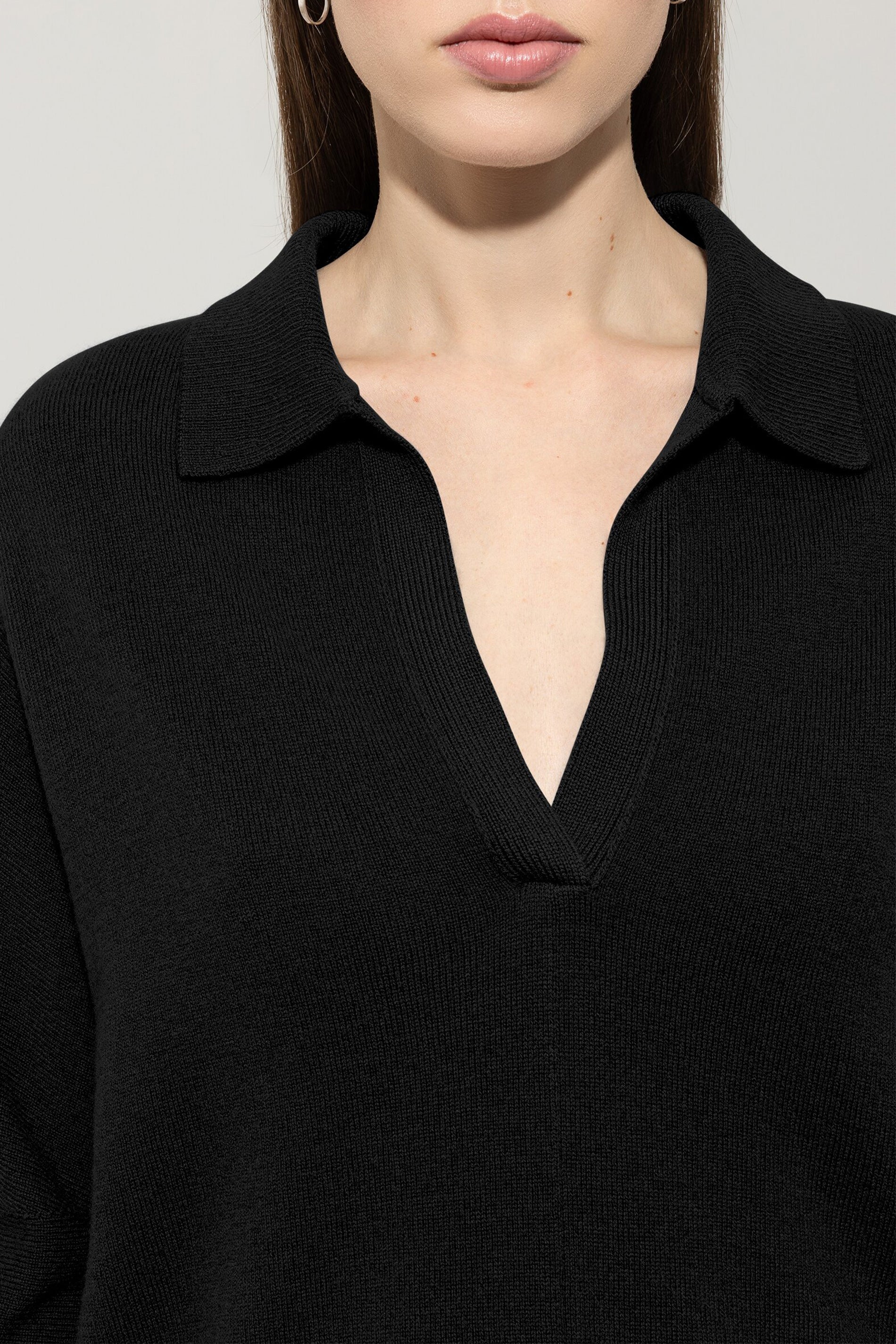 Polo-Shirt aus Kaschmir-Mix