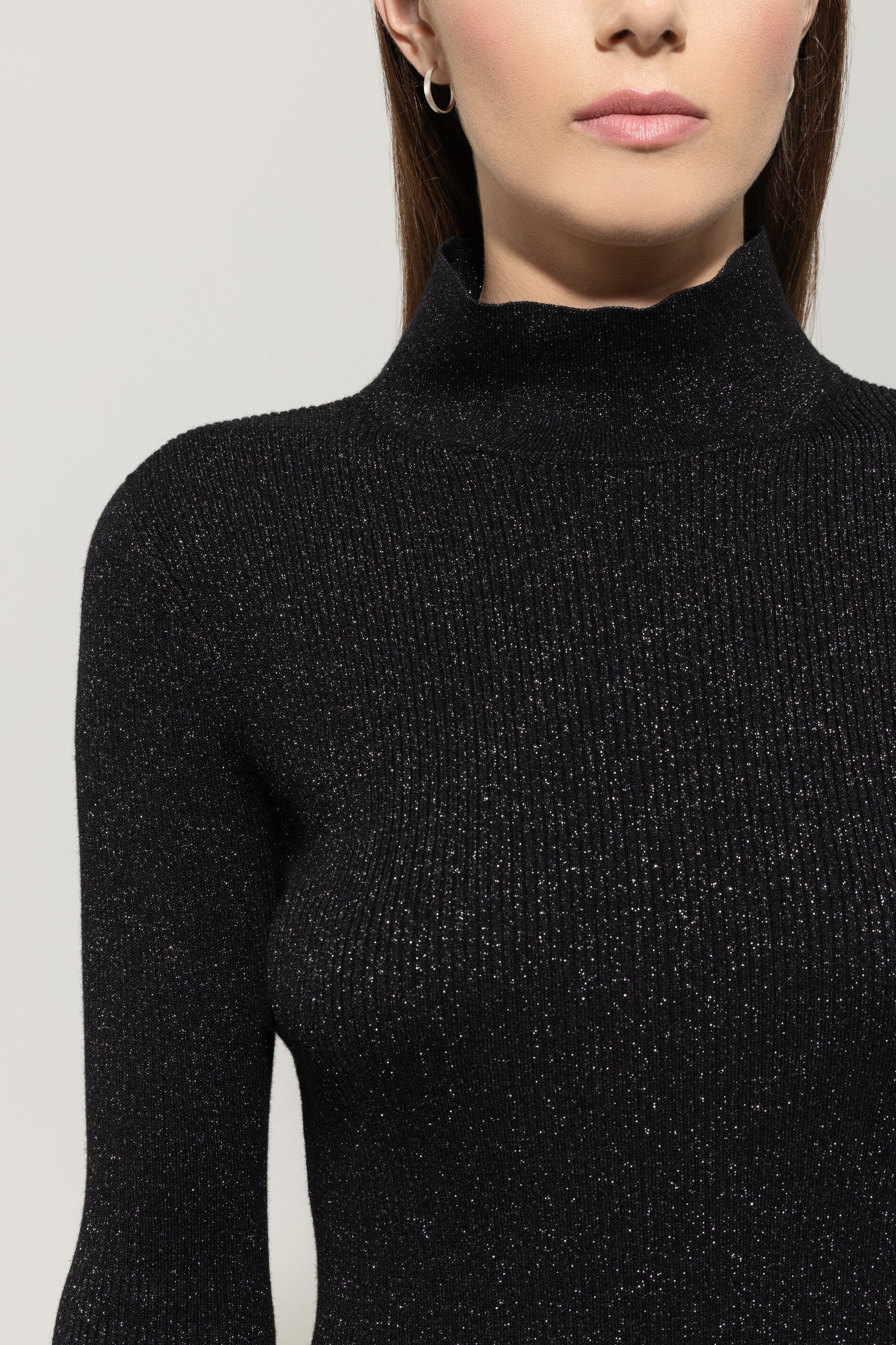 Rollkragen-Pulli aus Woll-Mix