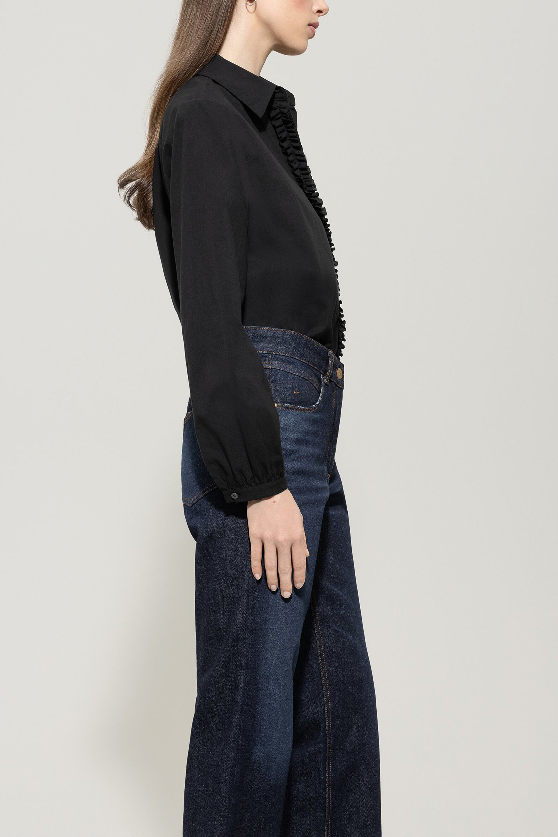 Bluse aus Baumwoll-Voile