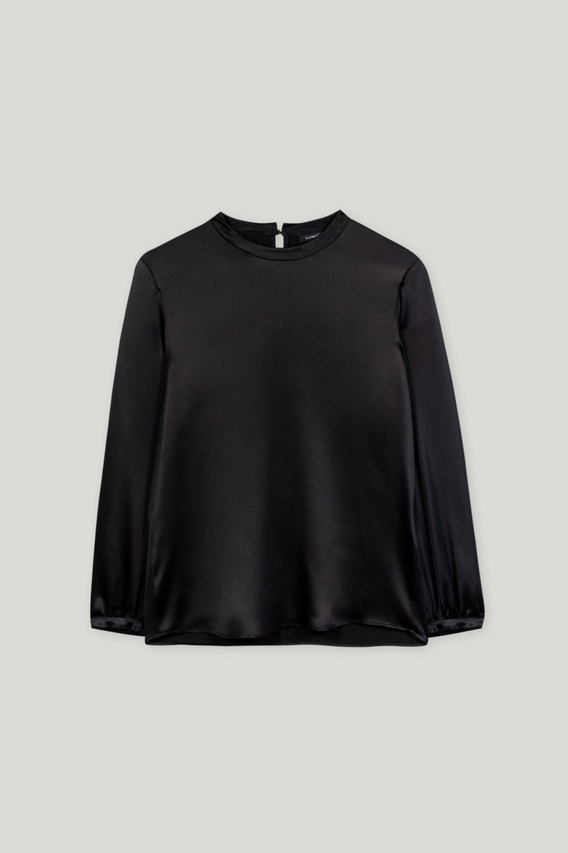 Seidenbluse mit offenen Ärmeln