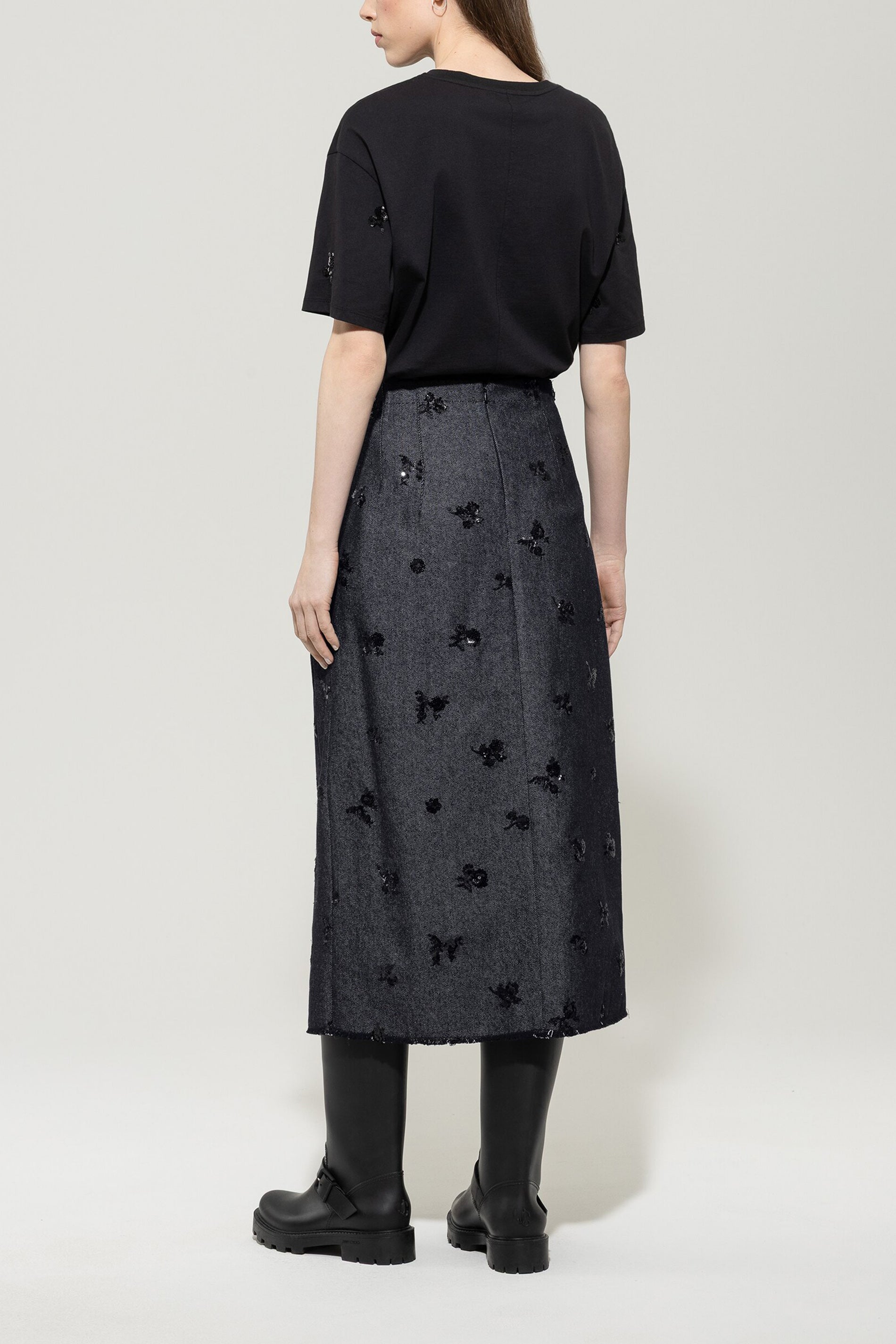 Shirt mit Pailletten-Stickerei