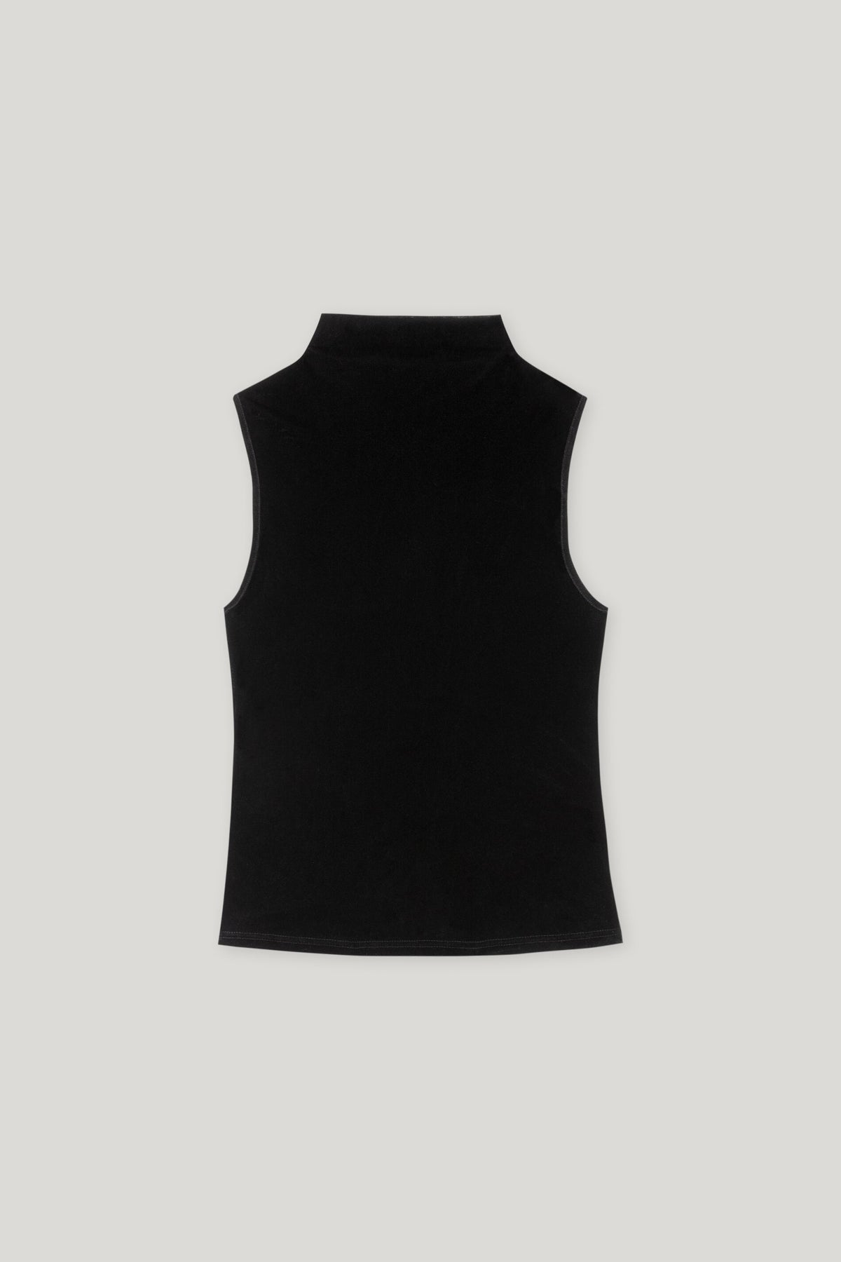 Turtleneck-Samt-Top