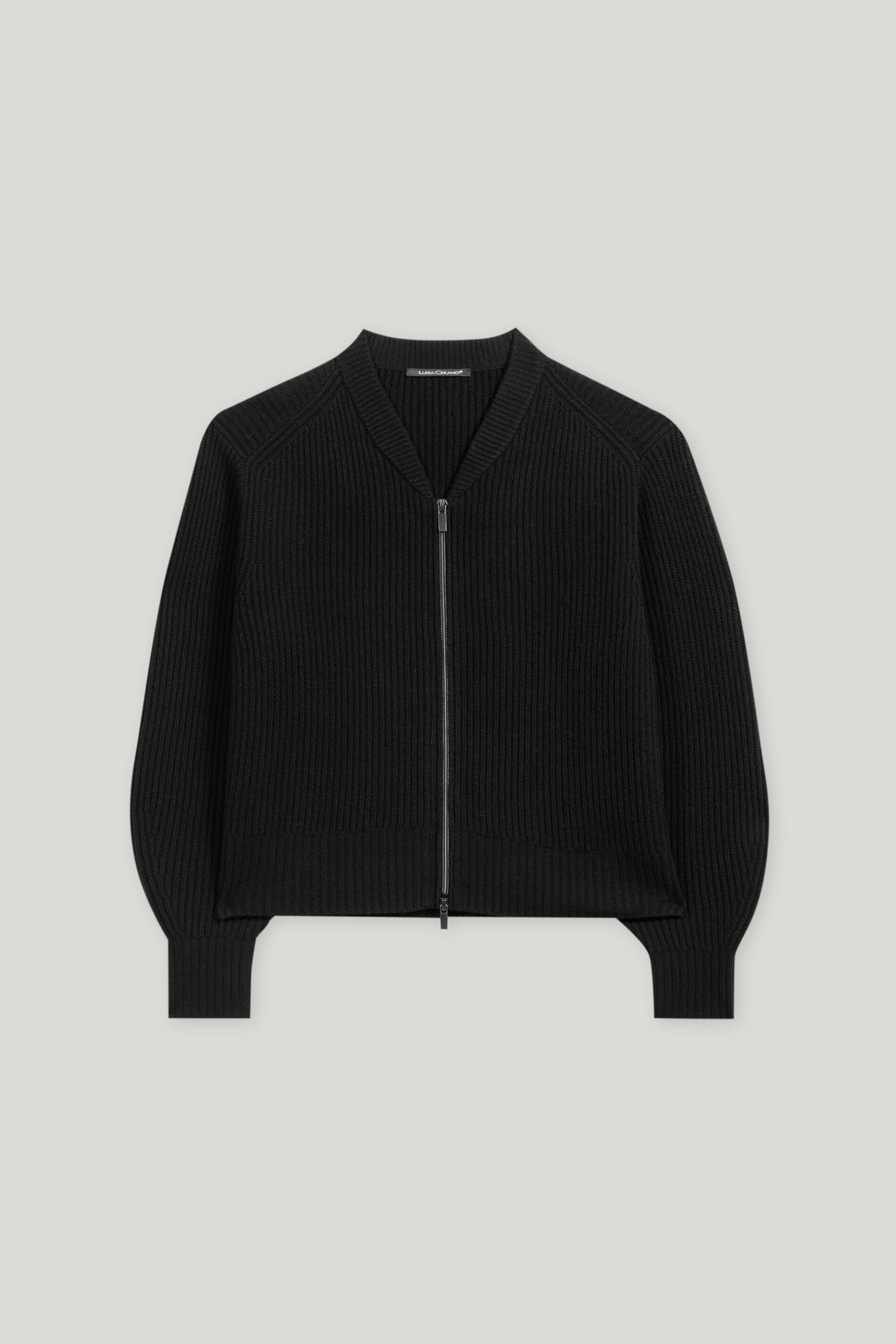Cardigan in Blouson-Optik