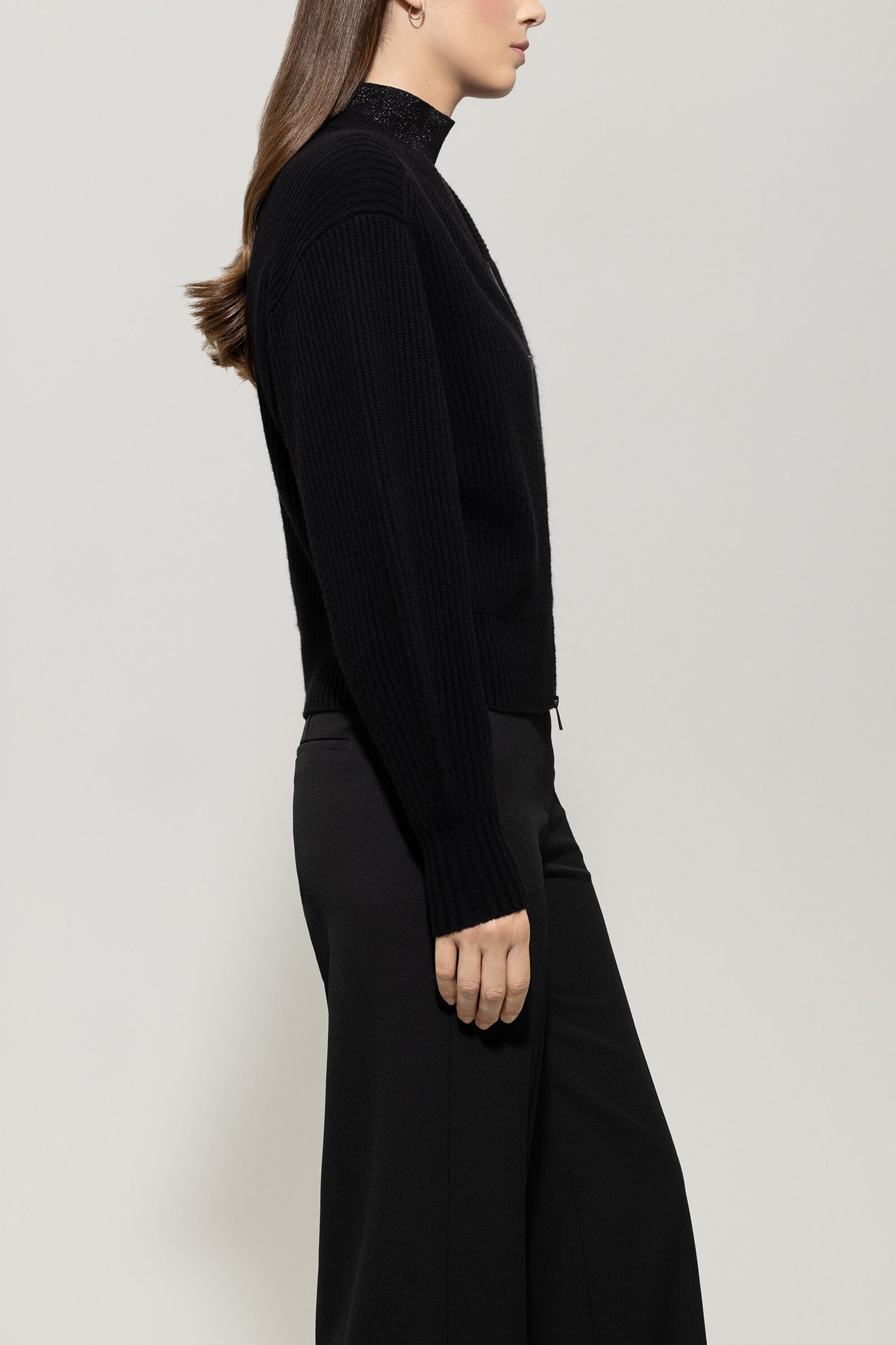 Cardigan in Blouson-Optik