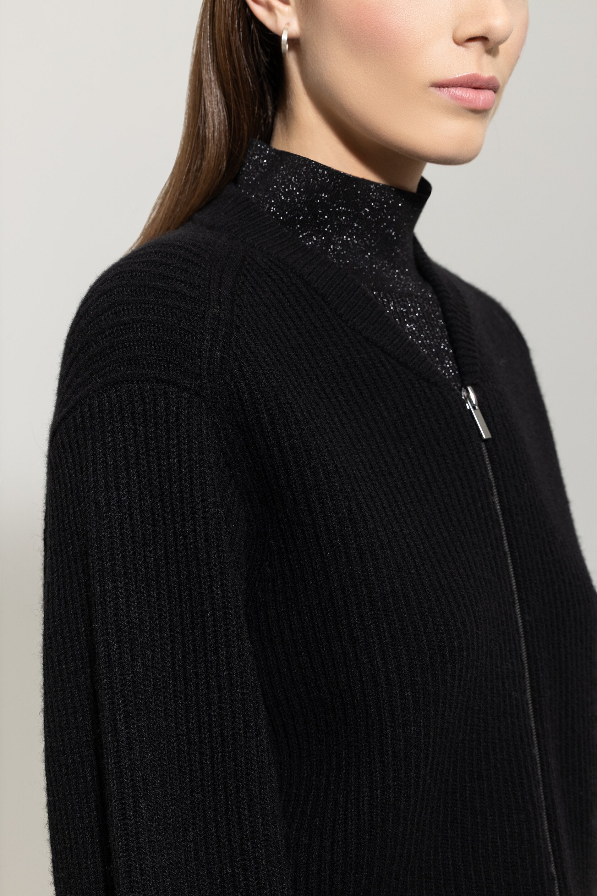 Cardigan in Blouson-Optik