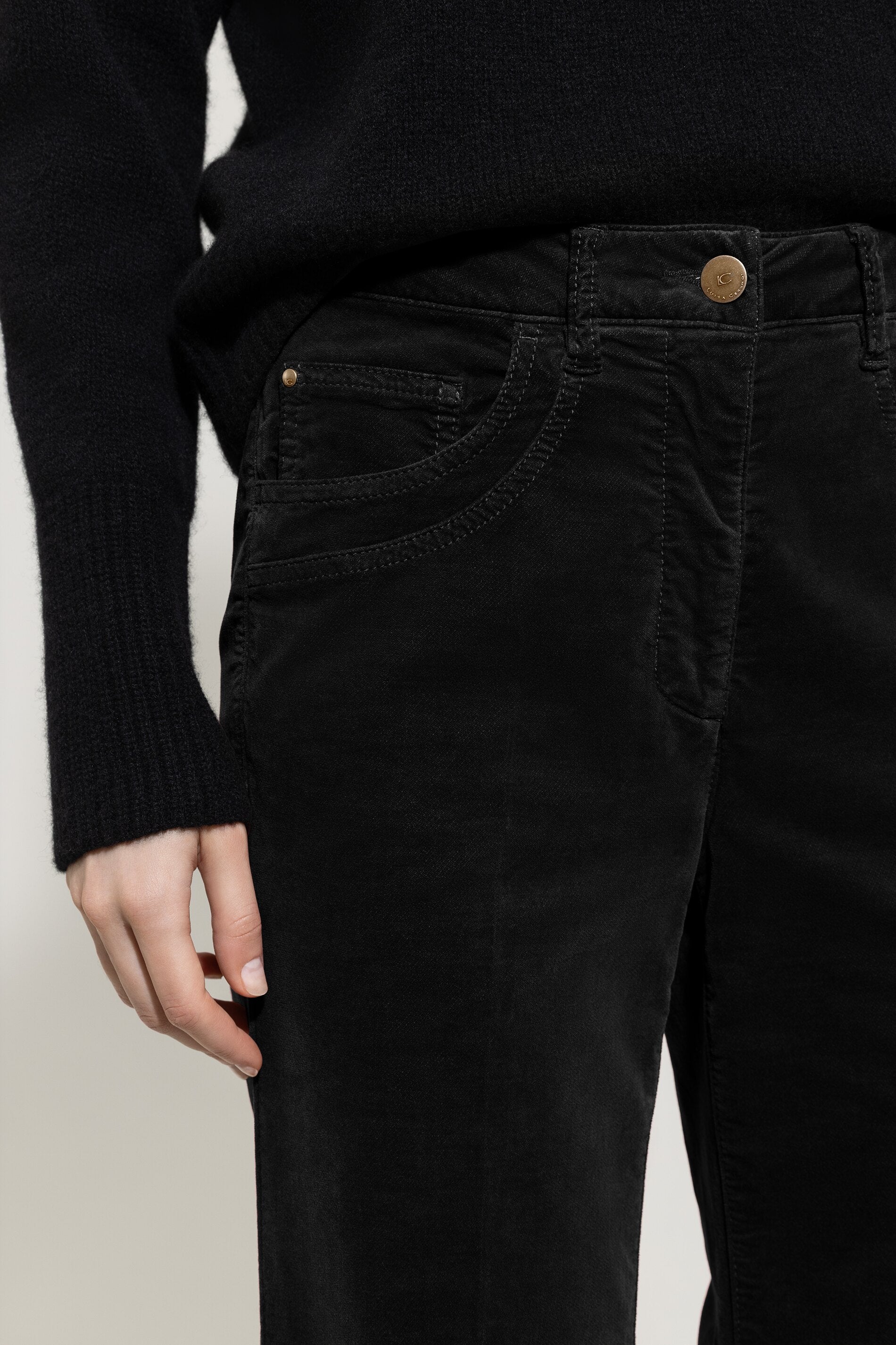 Bootcut-Samt-Pants