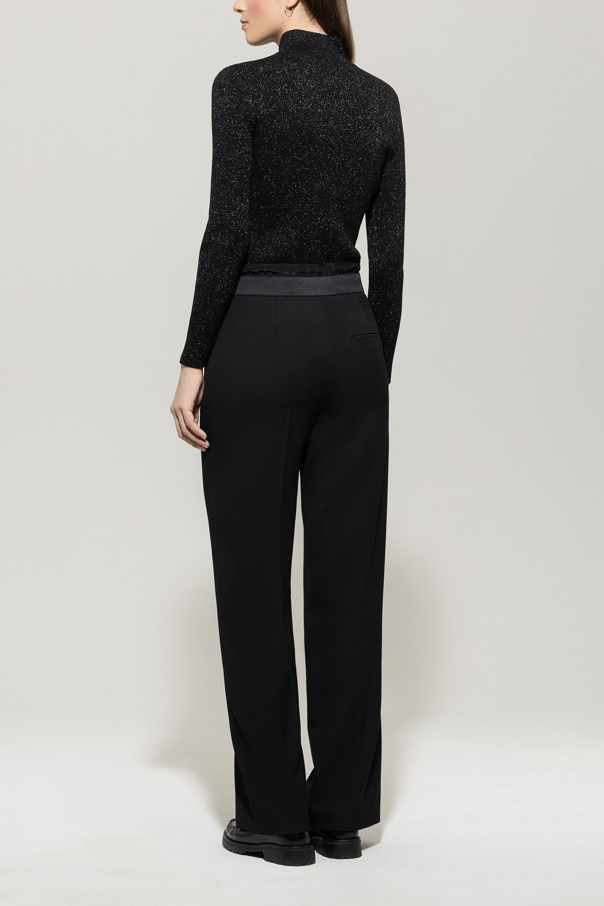 Wideleg-Pants mit Kordelzug