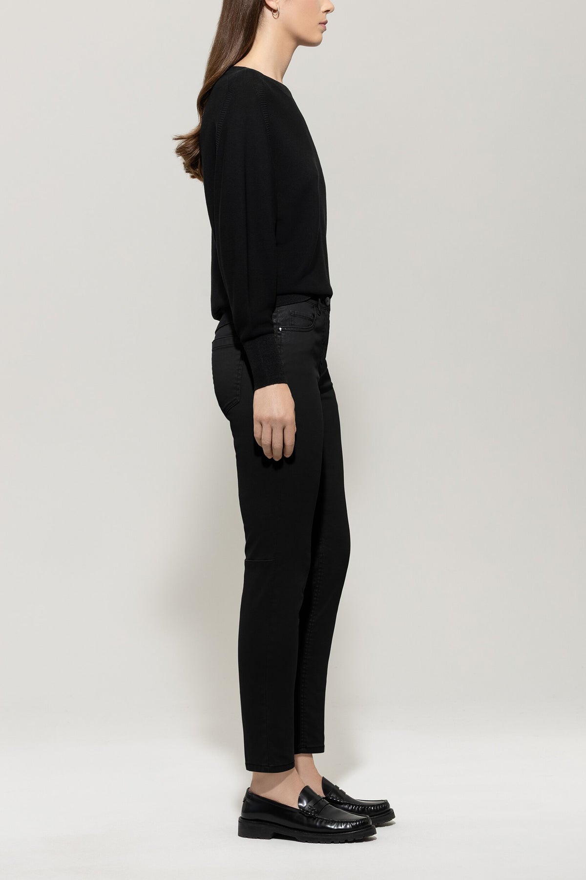 Tapered-Pants in Leder-Optik
