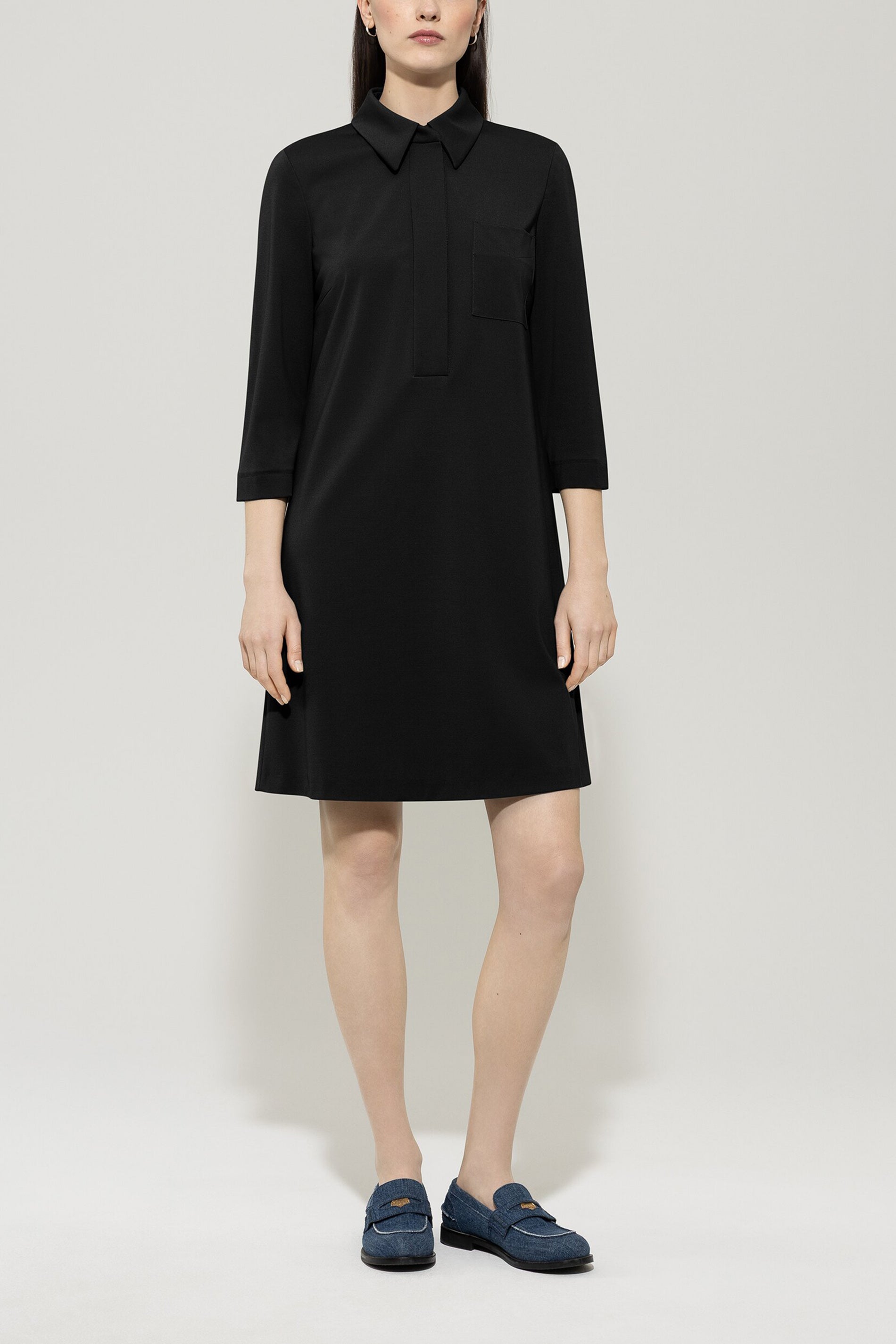 Polokleid aus Punto-Milano