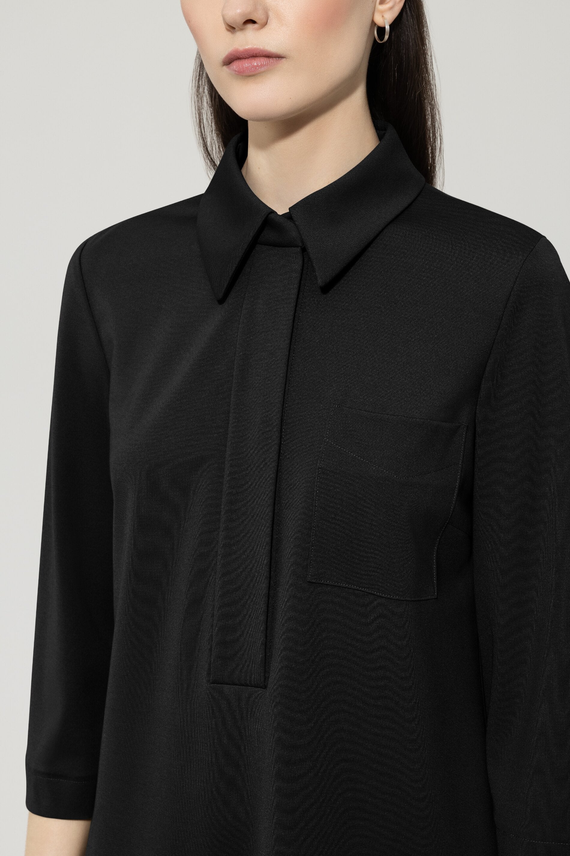 Polokleid aus Punto-Milano