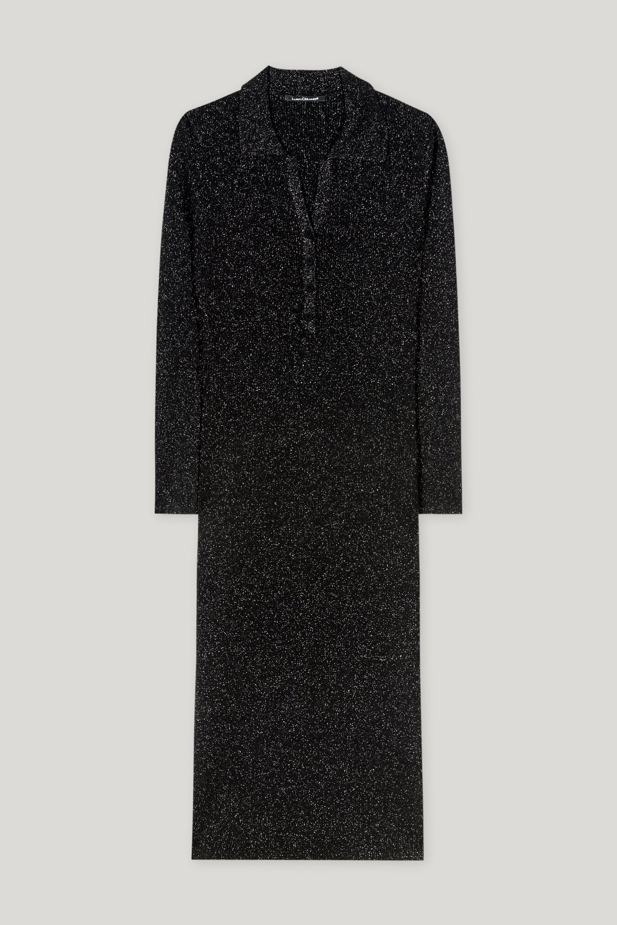 Langarm-Kleid aus Woll-Mix