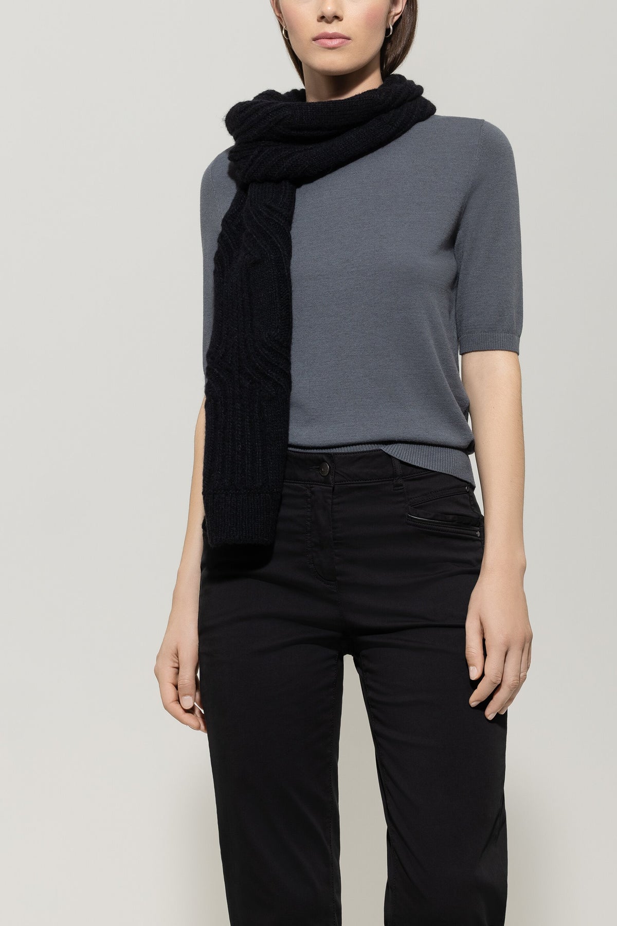 Schal mit Cable-Knit