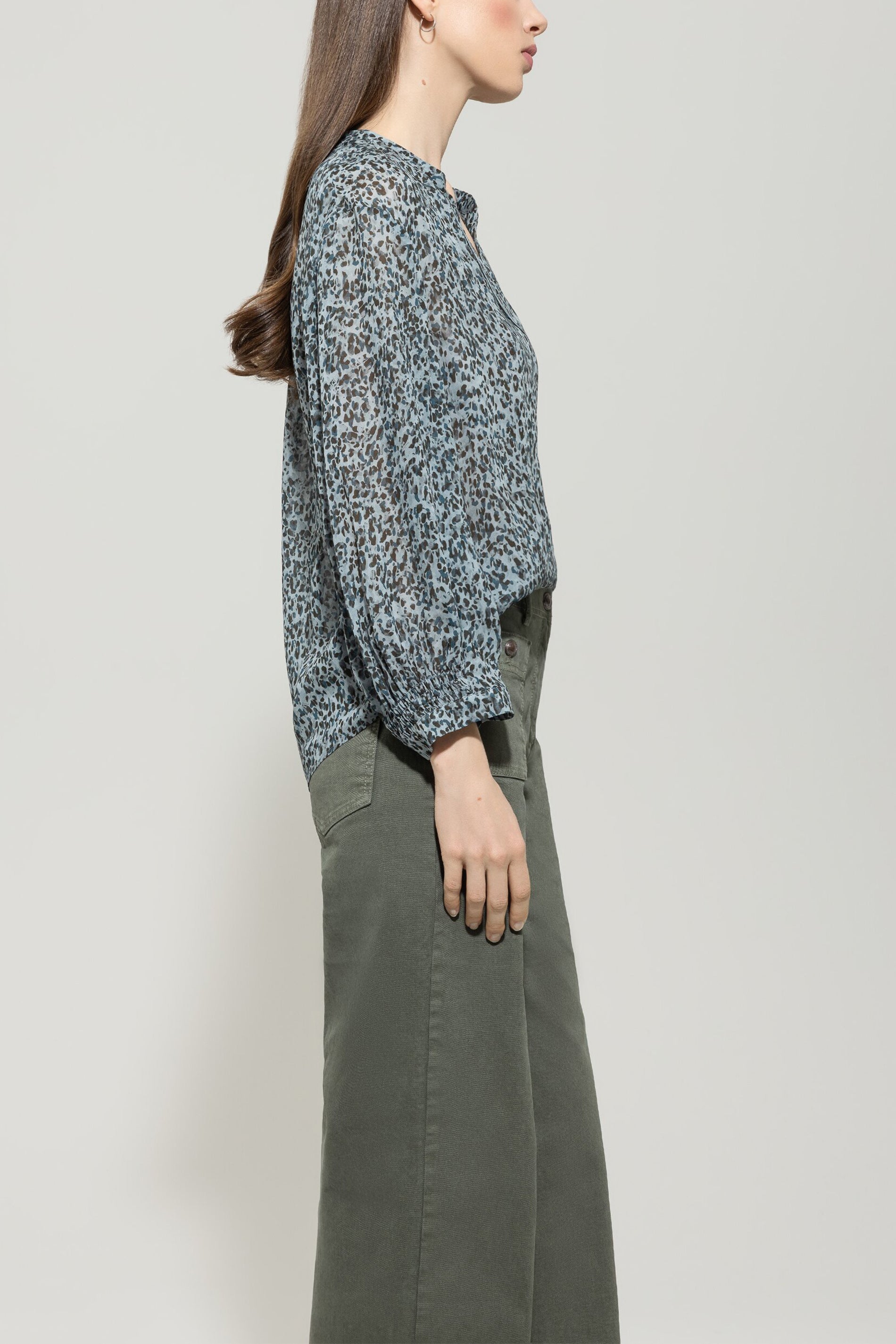 Bluse mit Animal-Print