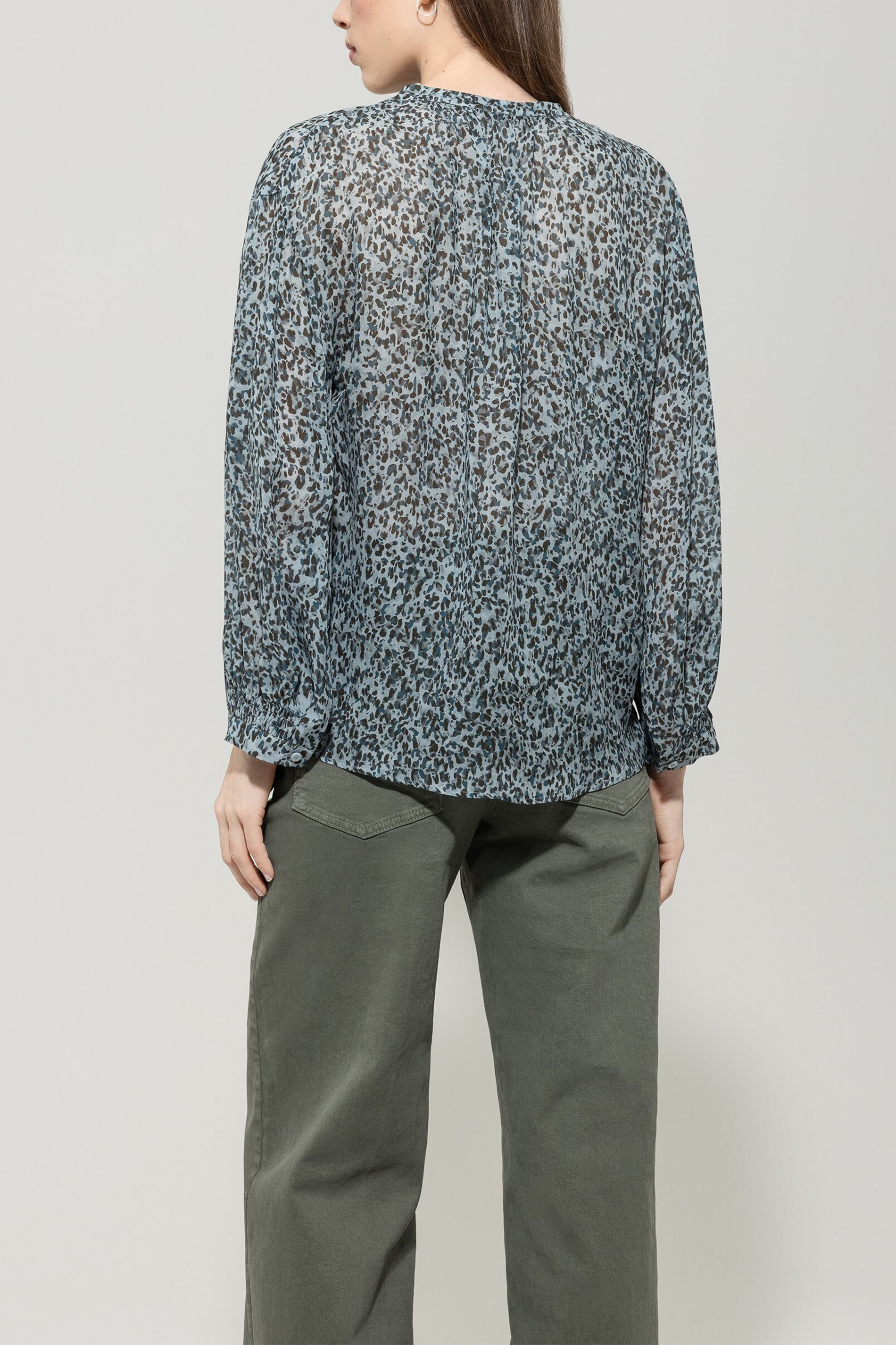 Bluse mit Animal-Print