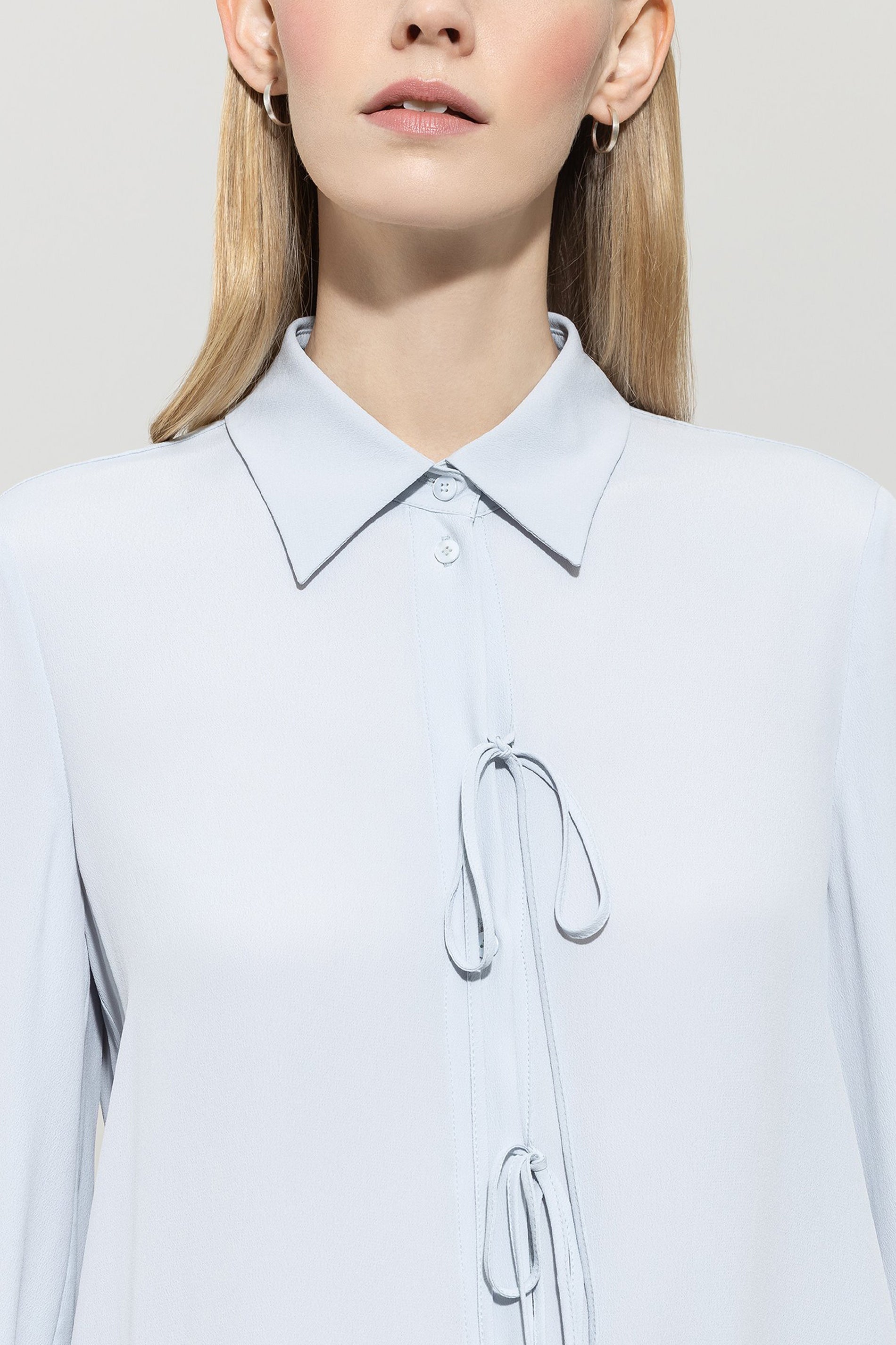 Bluse aus Seiden-Mix