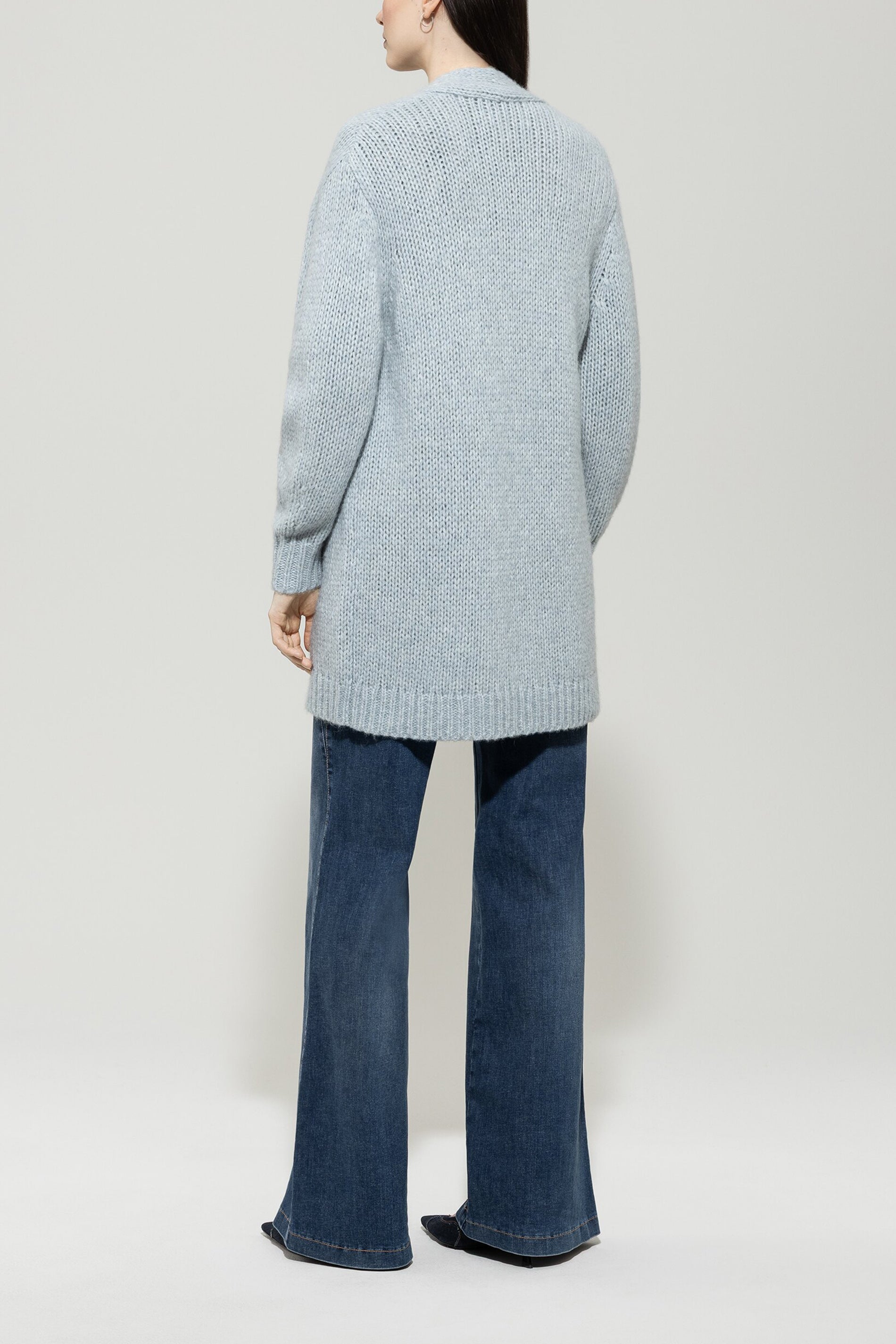 Long-Cardigan mit Open-Front